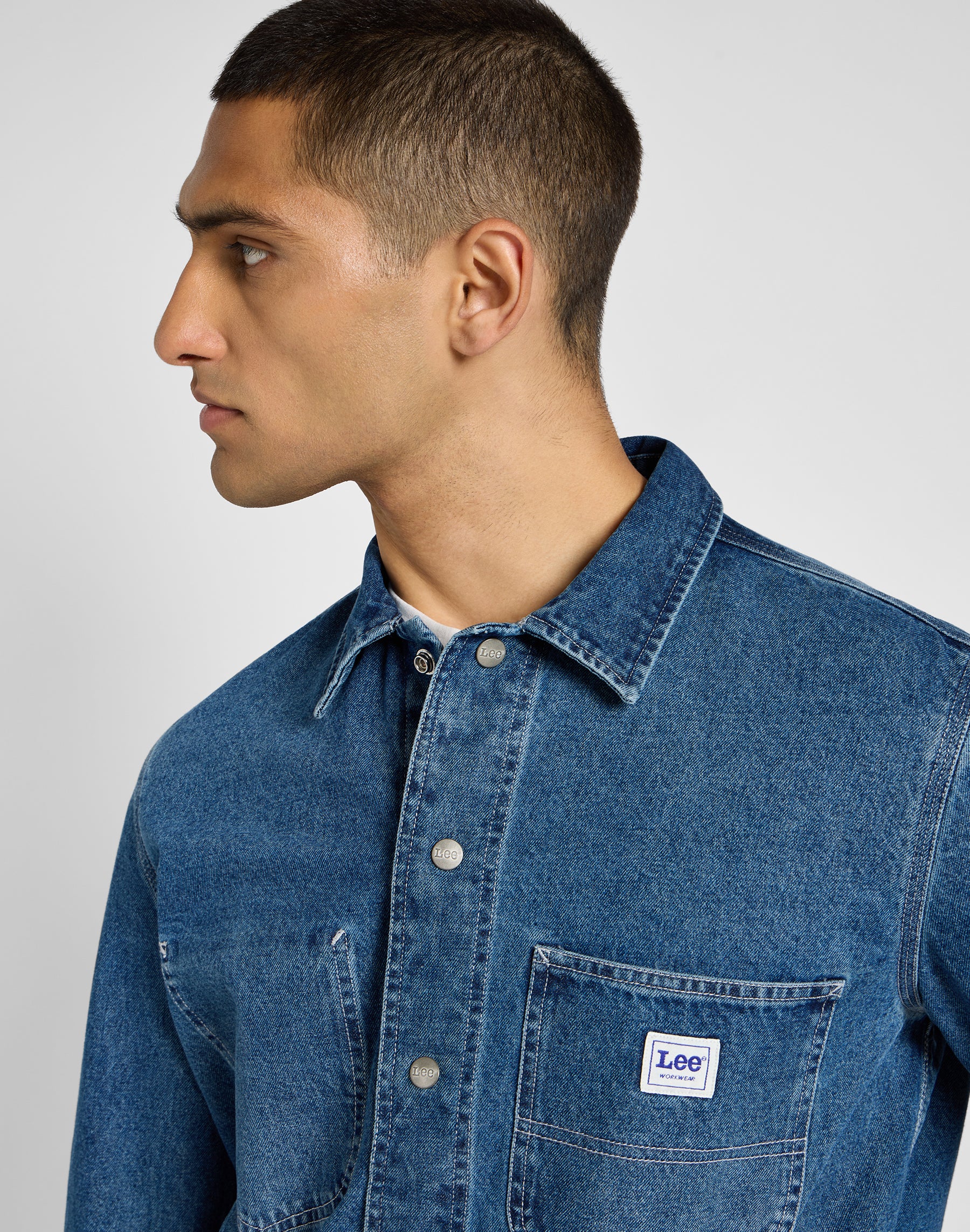 Worker overshirt in Manhattan wash shirts Lee   