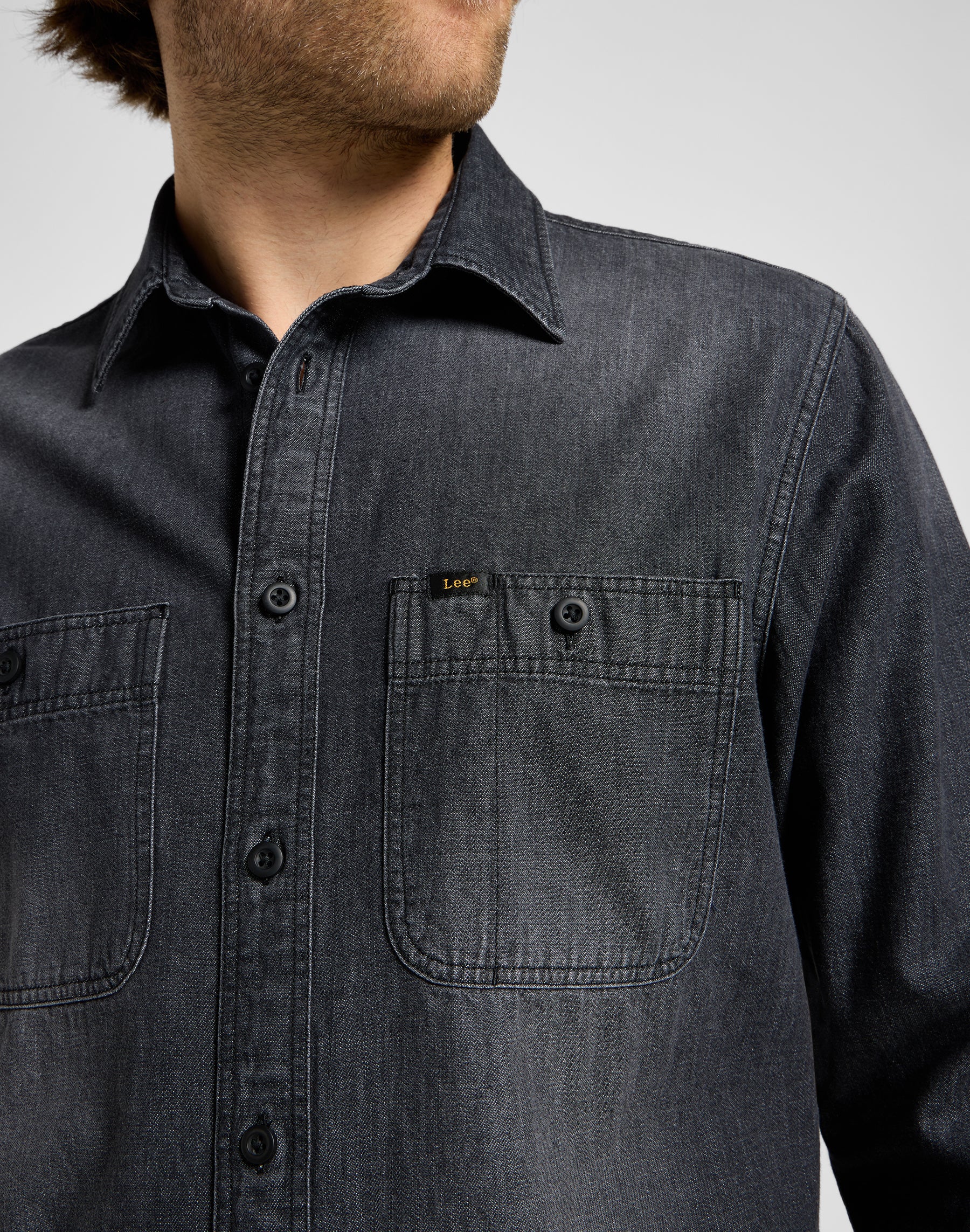 Worker Shirt 2.0 in Granite Wash Shirts Lee   