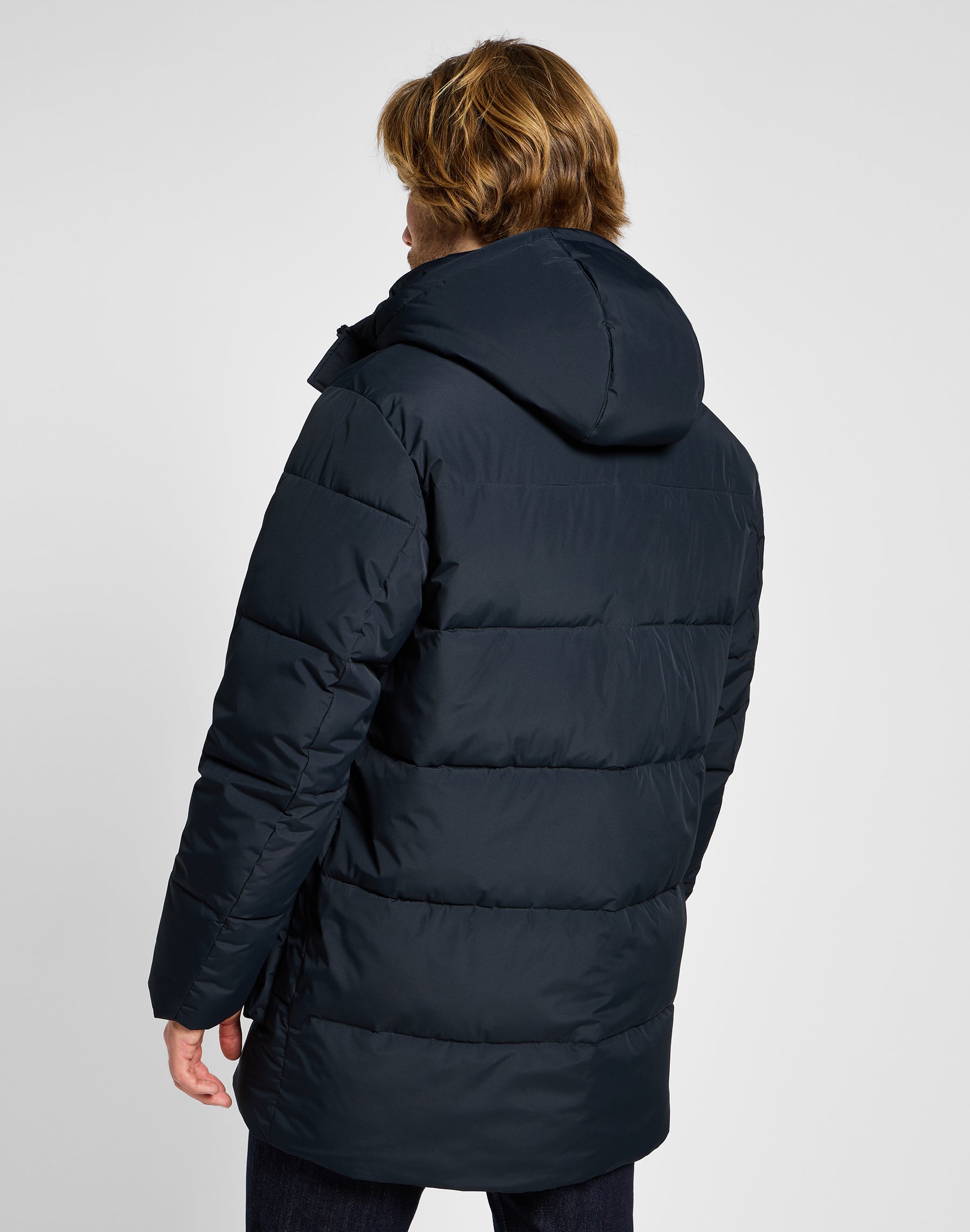 Long Puffer Jacket in Black Jackets Lee   