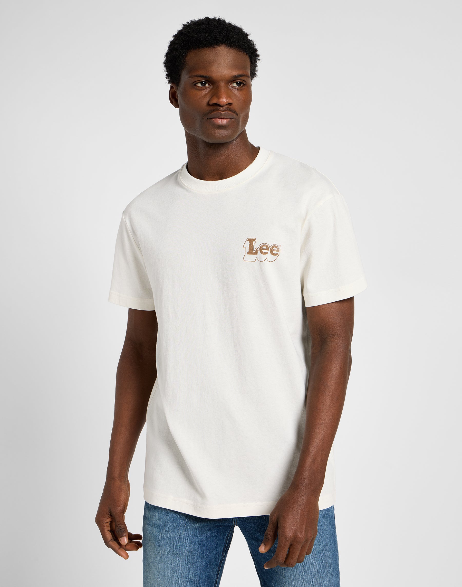 Subtle Relaxed Tee in ecru T-shirts Lee   