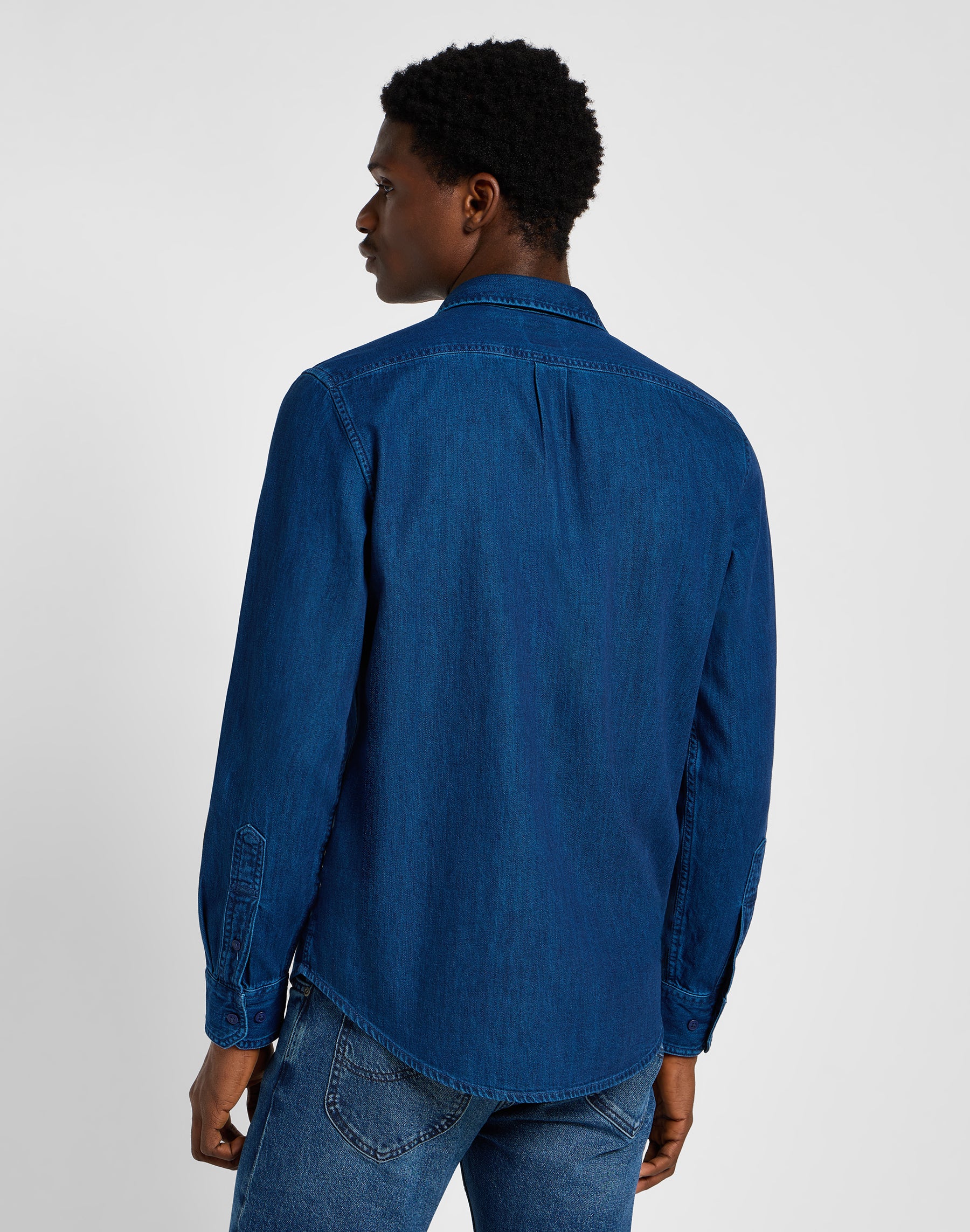 Leesure Shirt in Inky Blue Wash Shirts Lee   