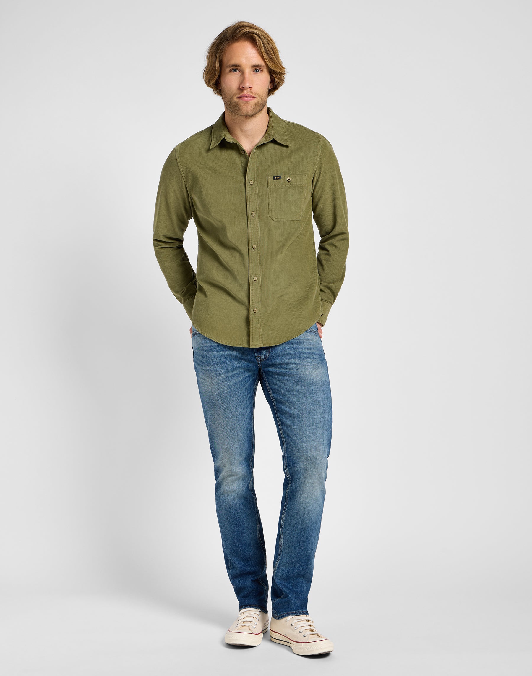 Leesure Shirt in Mercantile Green Shirts Lee   