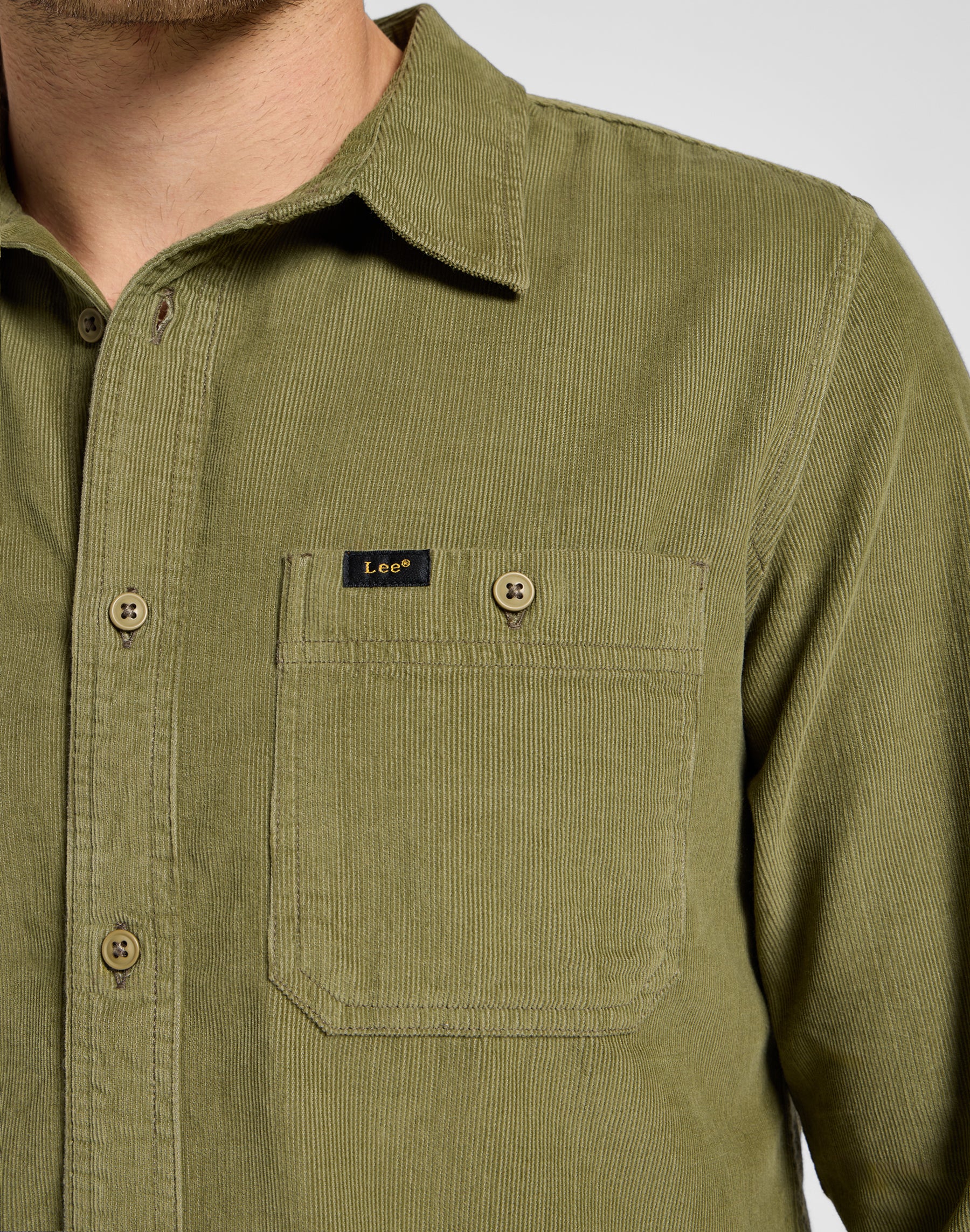 Leesure Shirt in Mercantile Green Shirts Lee   