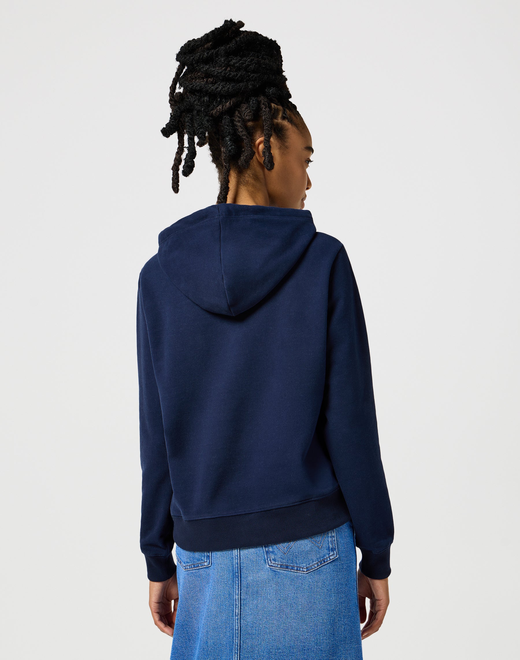 Regular hoodie in Navy Wrangler hoodie   