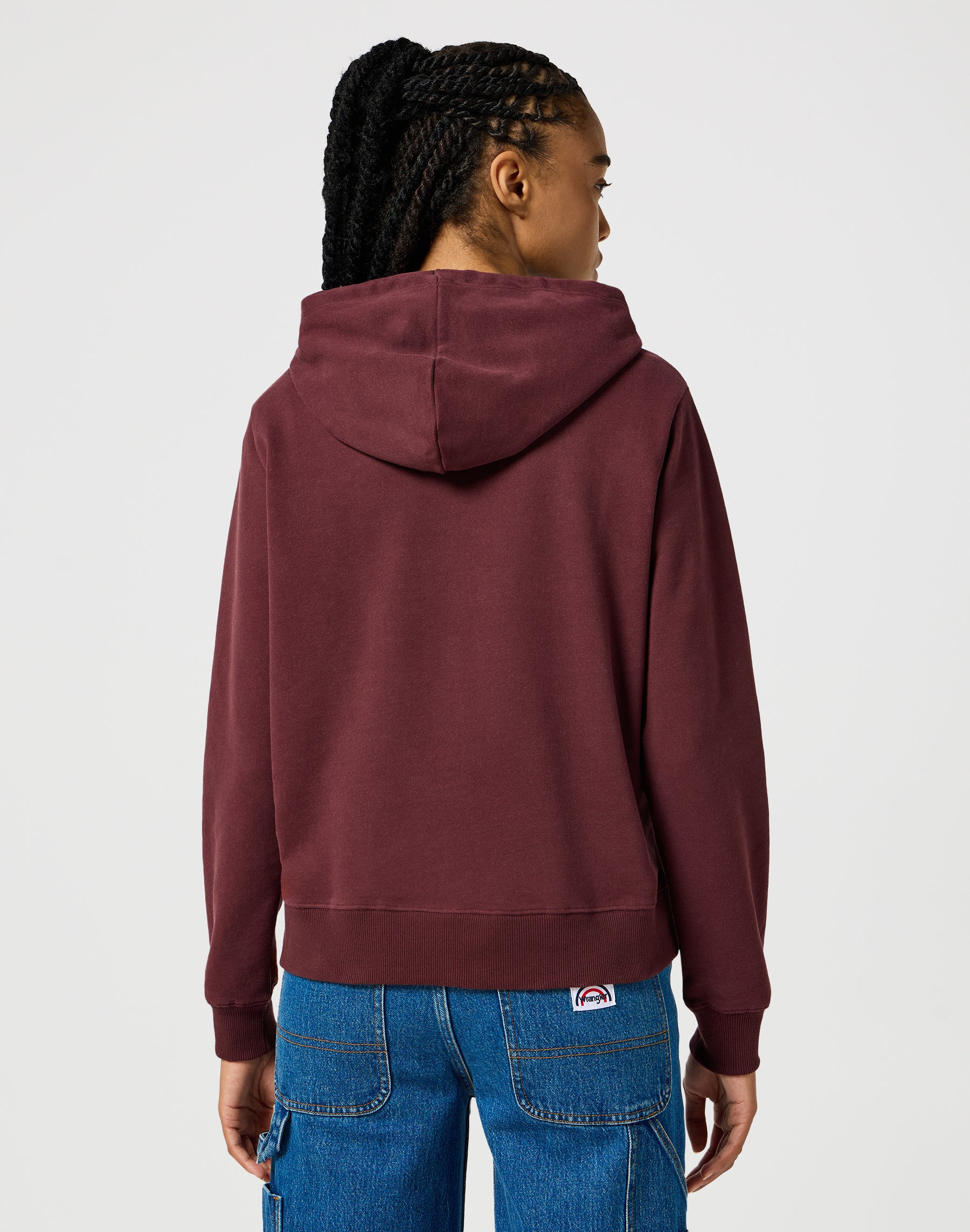 Regular Hoodie in Dahlia Hoodie Wrangler   