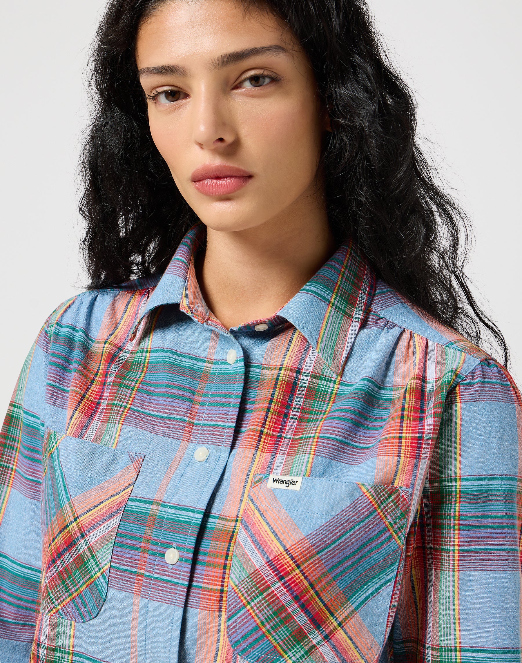 Femme Western Shirt in Indigo Shirts Wrangler   