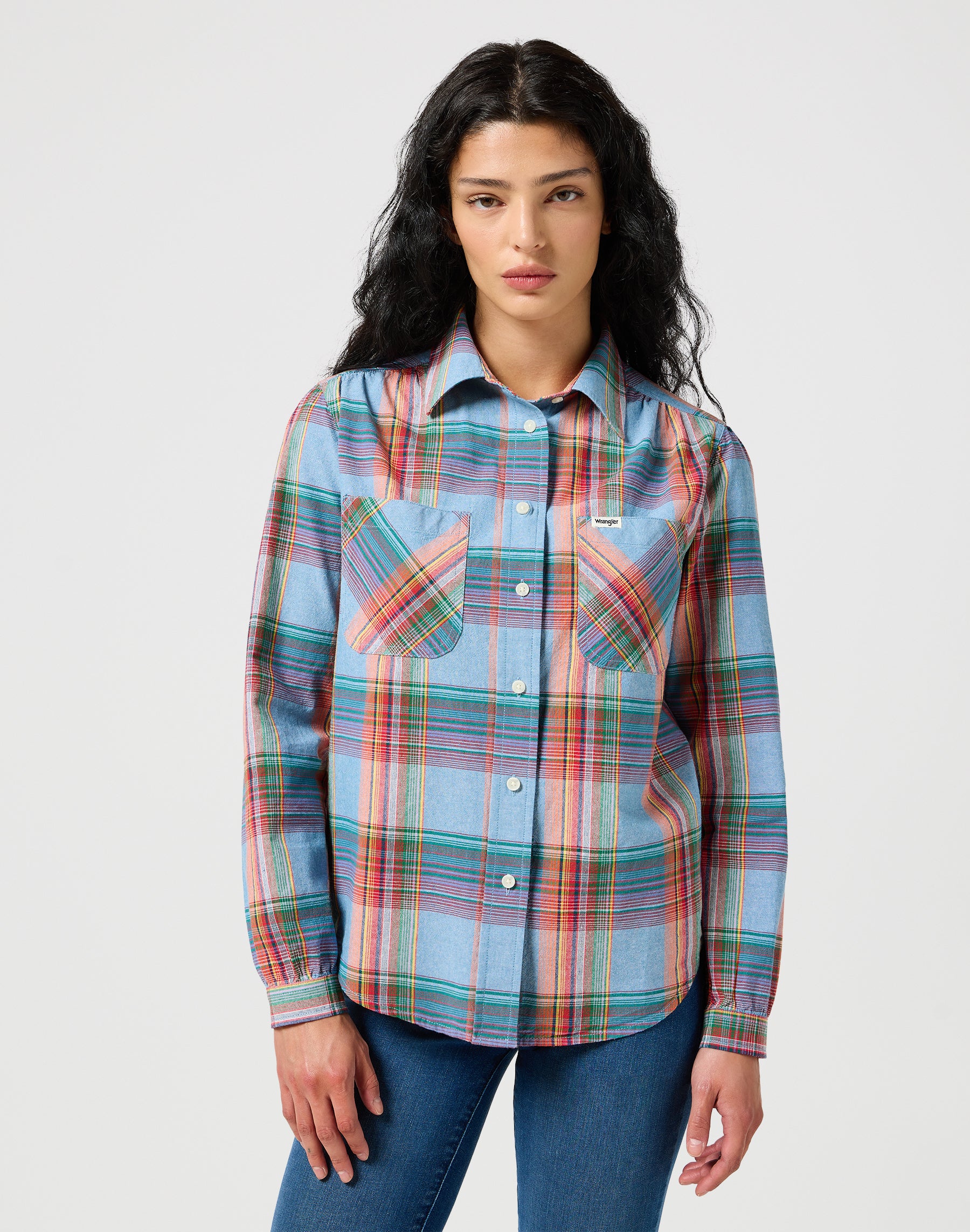 Femme Western Shirt in Indigo Shirts Wrangler   