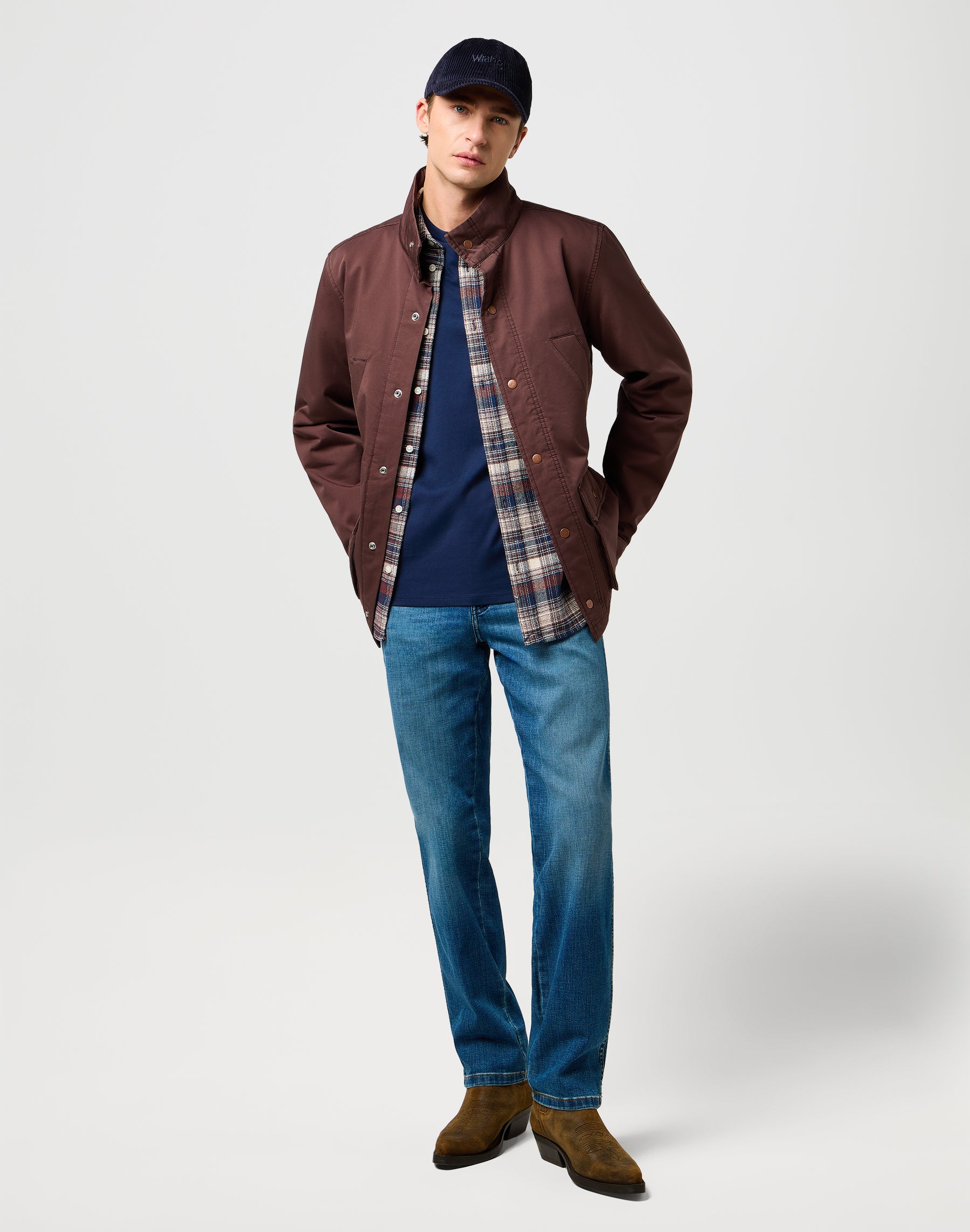 Corduroy Cap in Navy Caps Wrangler