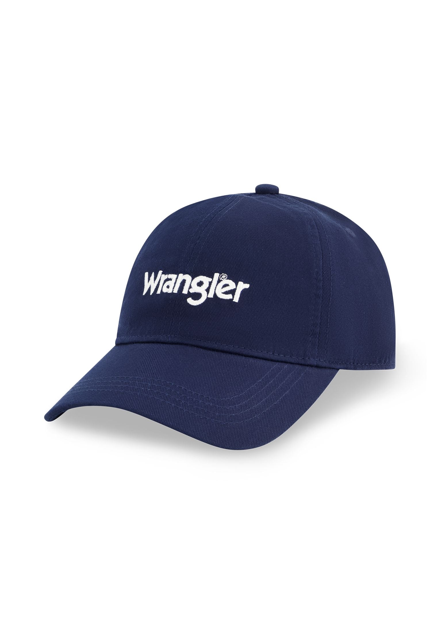 Washed Logo Cap in Navy Caps Wrangler   