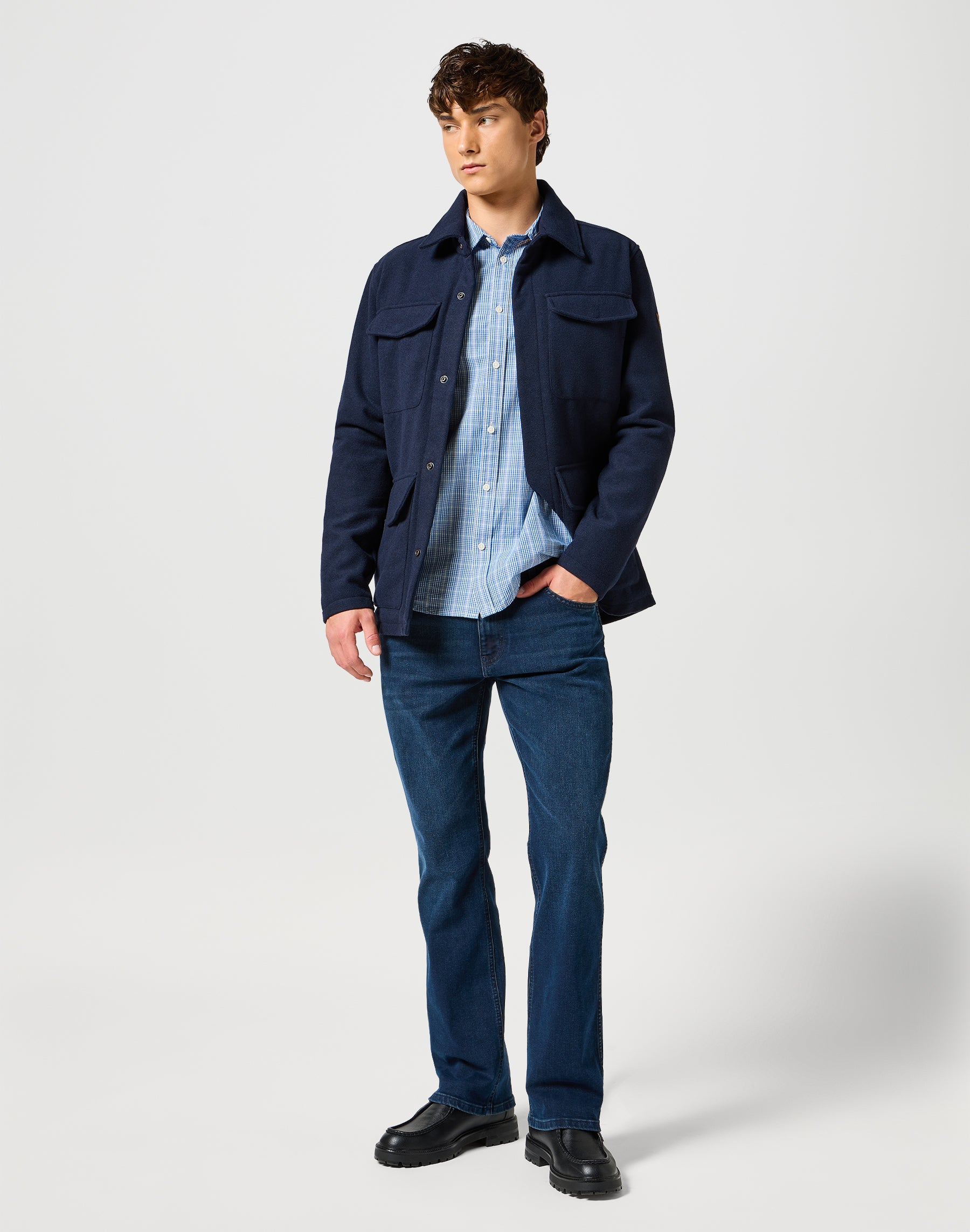 Transitional Jacket in Dark Navy Jackets Wrangler   