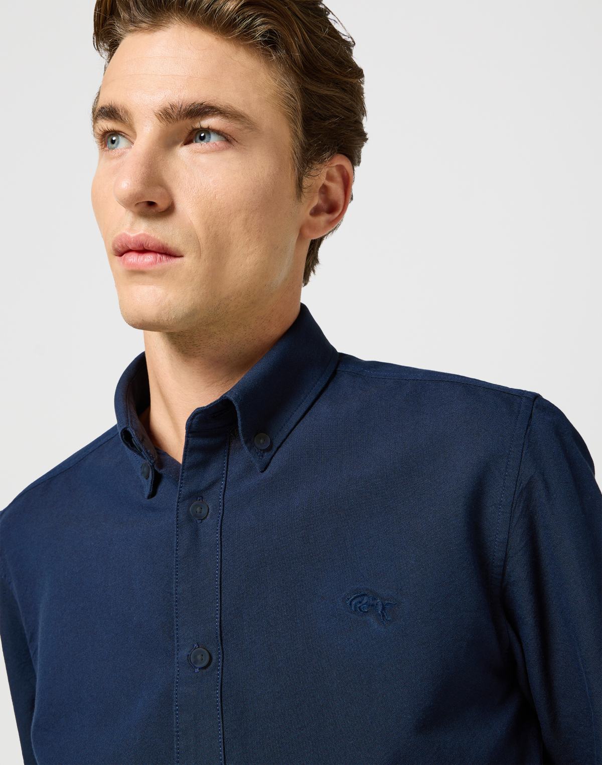 Oxford Shirt in Dark Navy Shirts Wrangler   