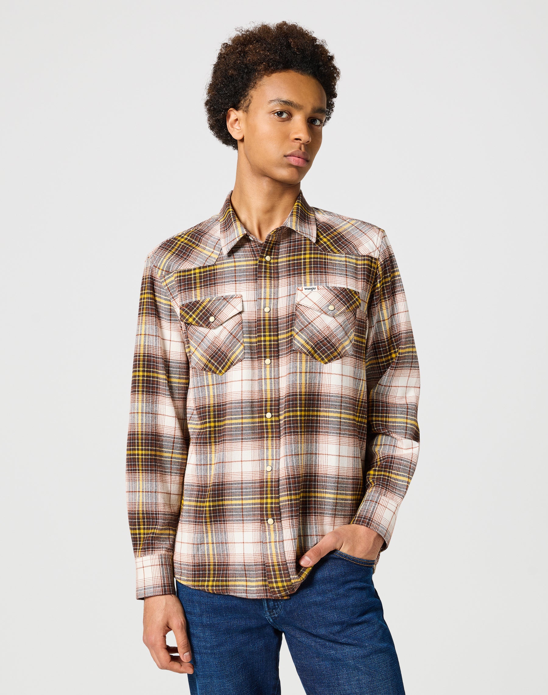 Western Shirt in Gingerbread Shirts Wrangler   