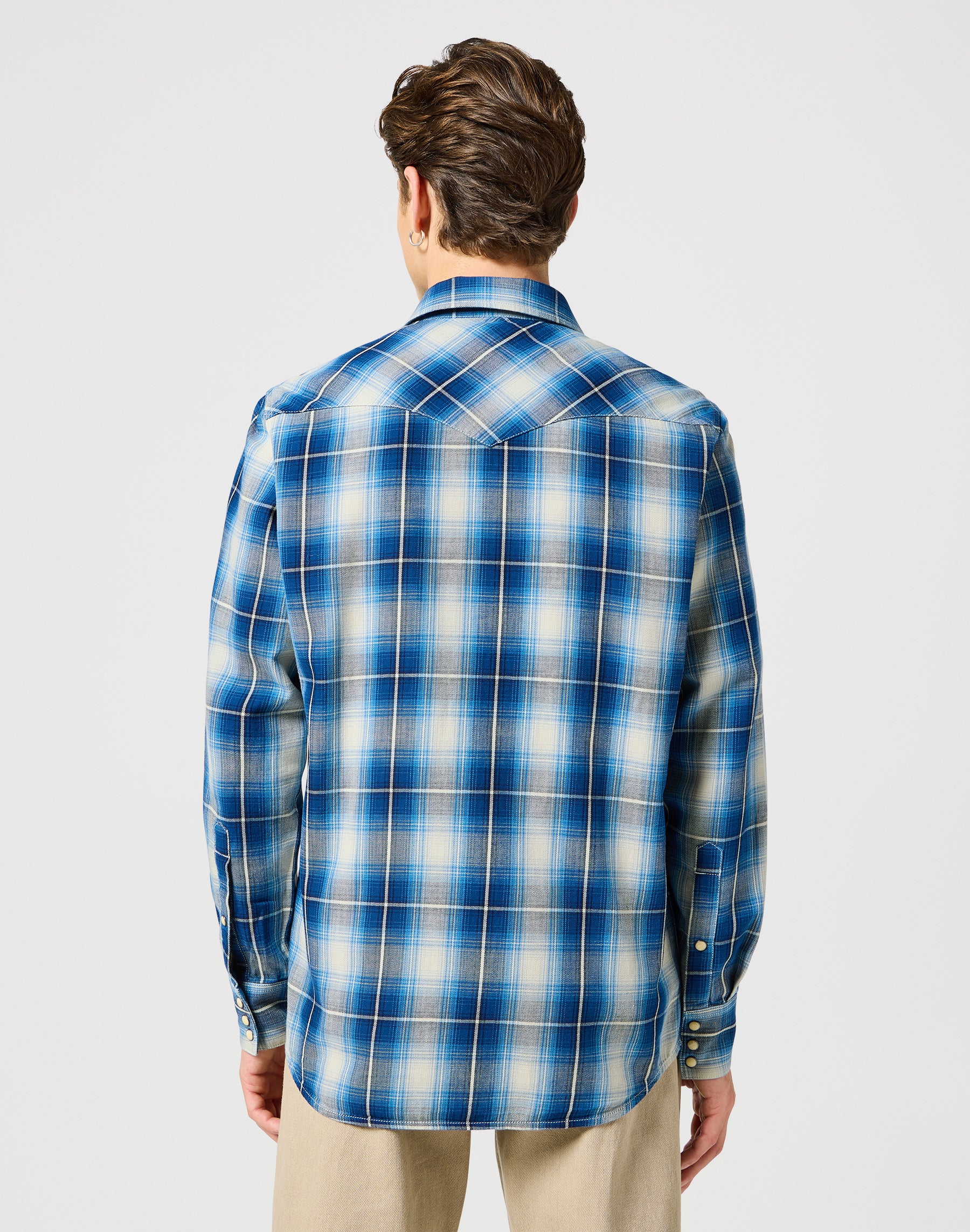 Western Shirt in Buffalo Indigo Shirts Wrangler   