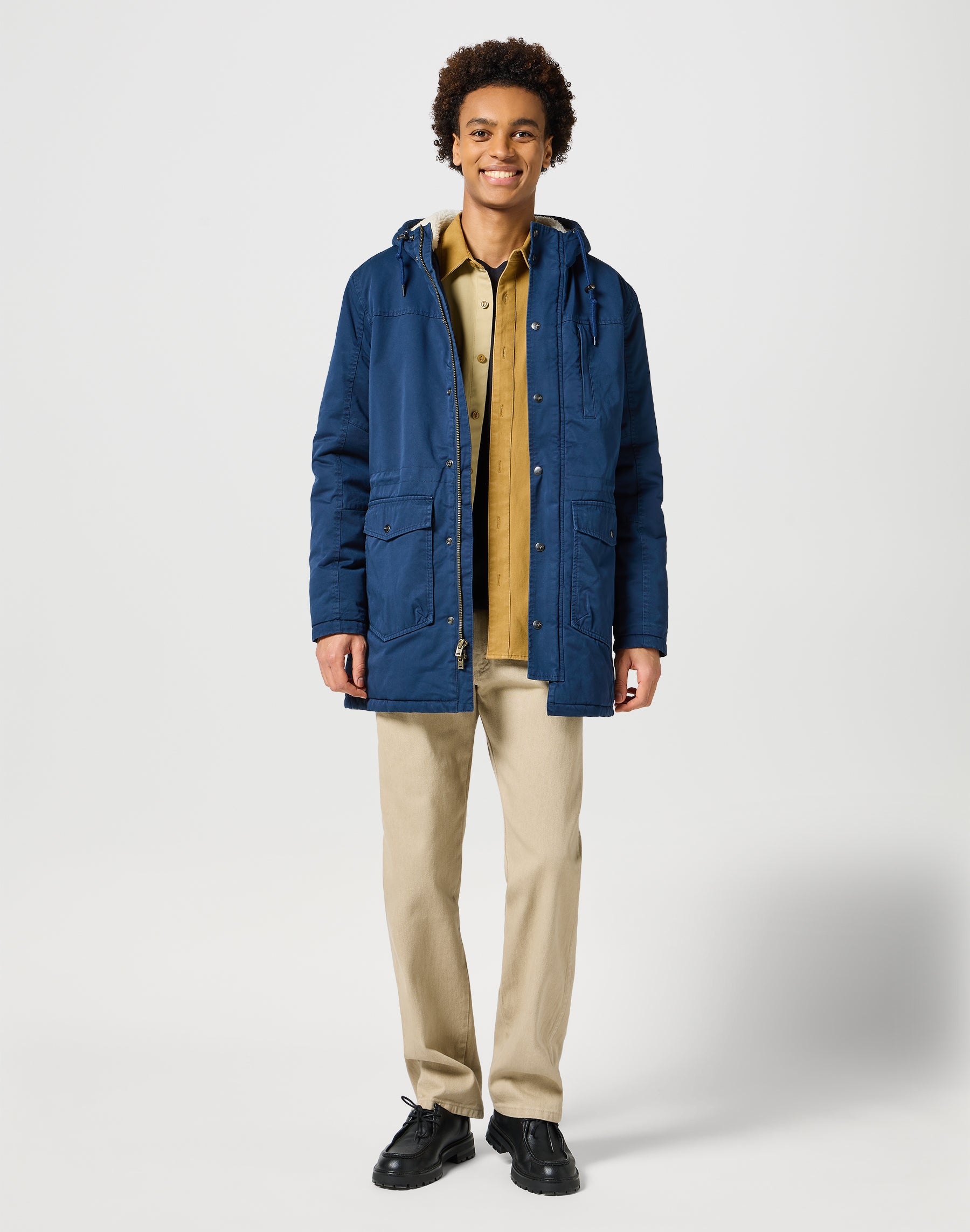 Heavy Puffer Jacket in Navy Jackets Wrangler   