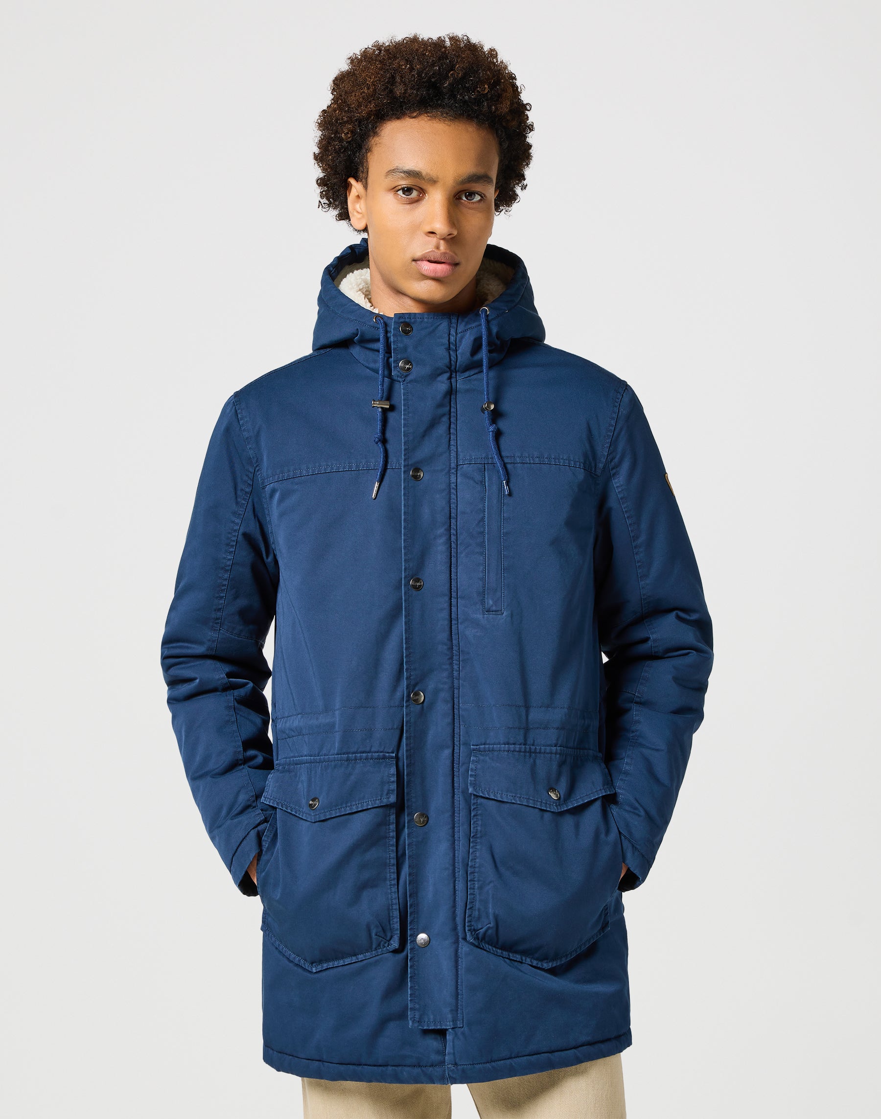 Heavy Puffer Jacket in Navy Jackets Wrangler   