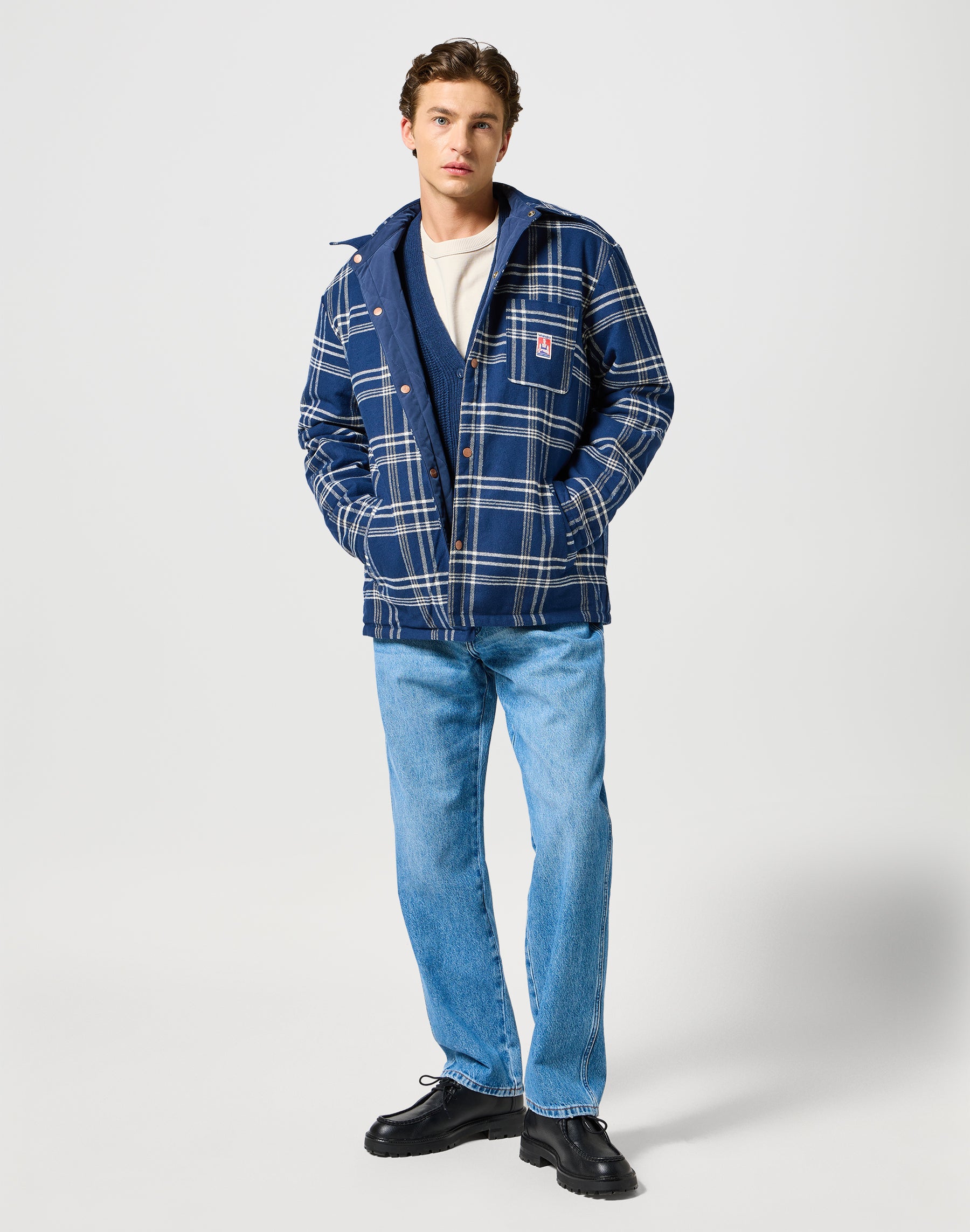 Casey Reversible Shaket in Navy Jackets Wrangler   