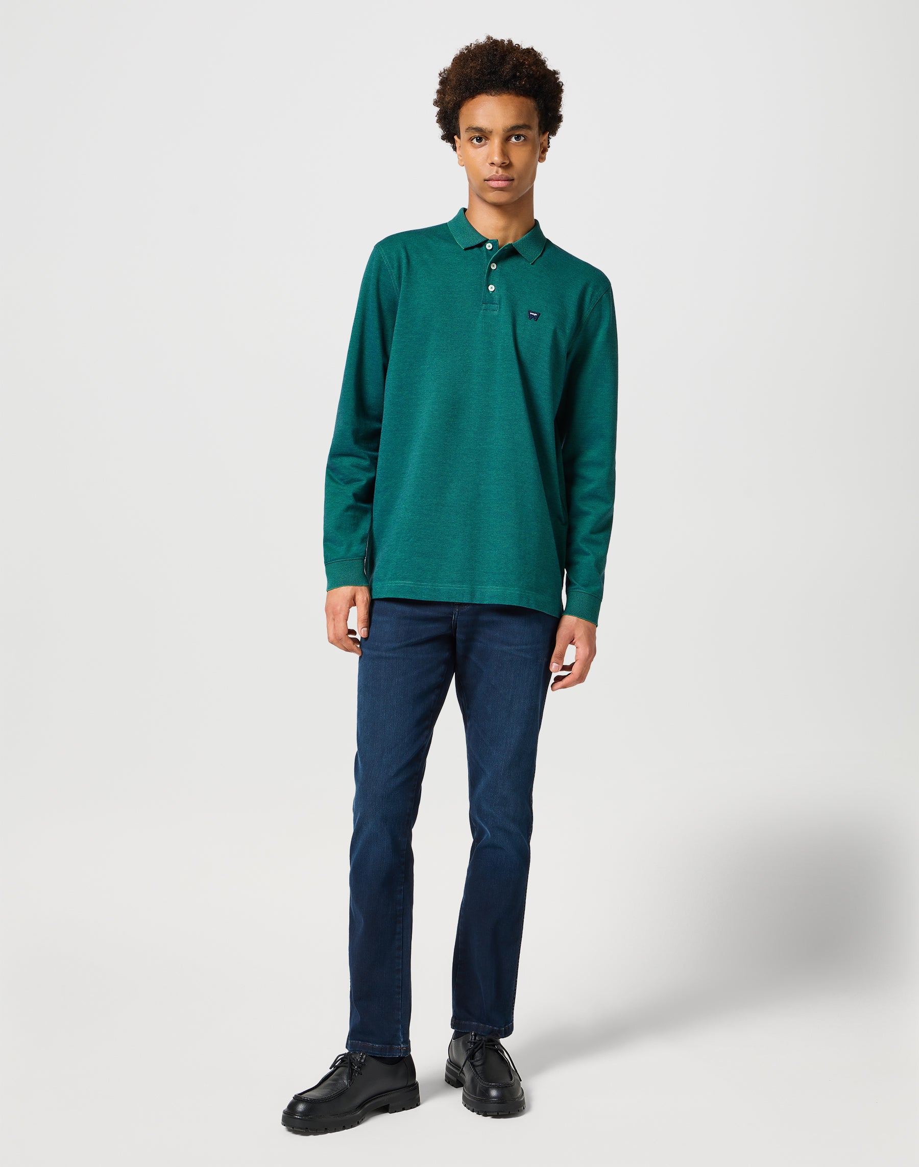 Longsleeves Refined Polo in Verdant Green Polos Wrangler   