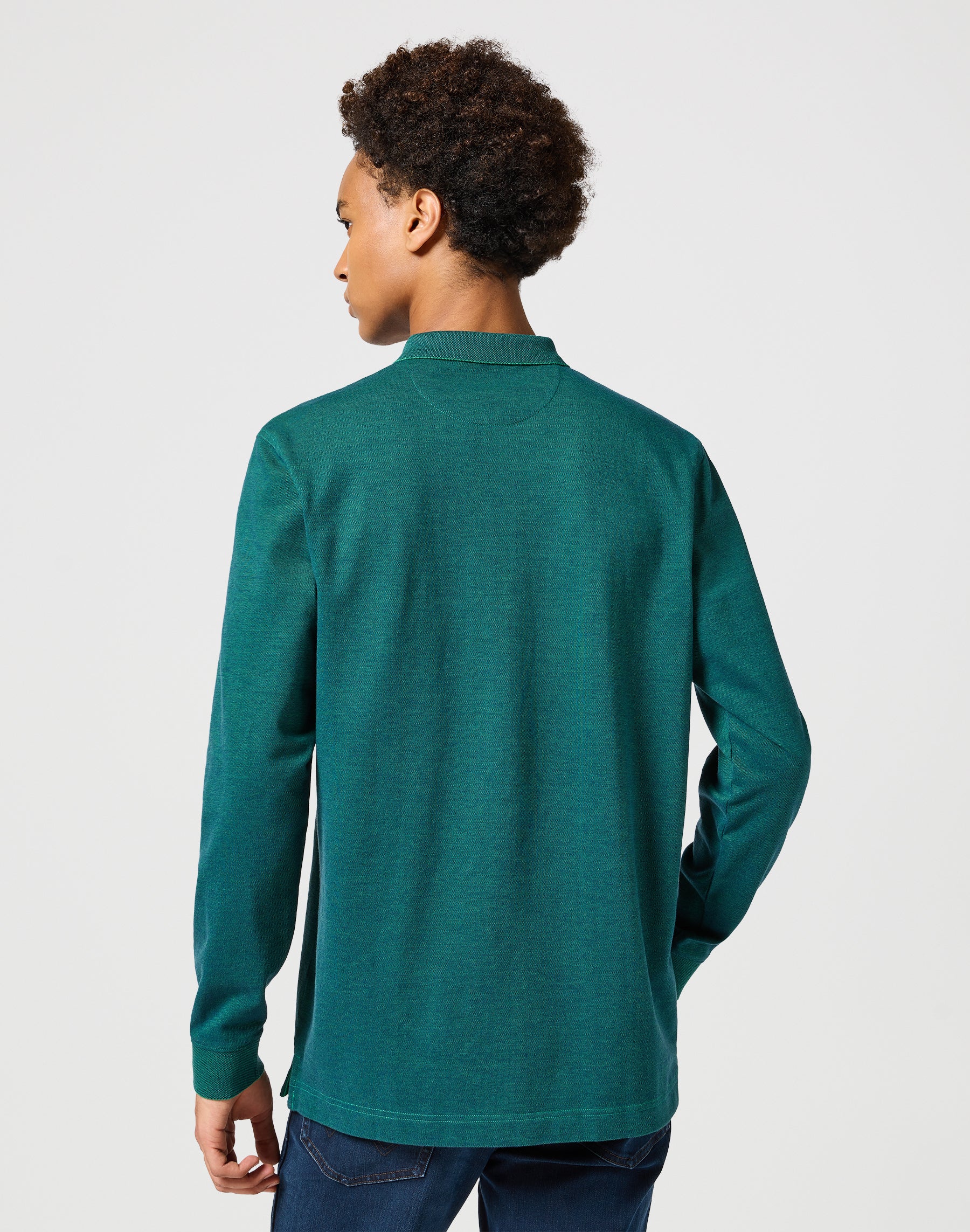 Longsleeves Refined Polo in Verdant Green Polos Wrangler   