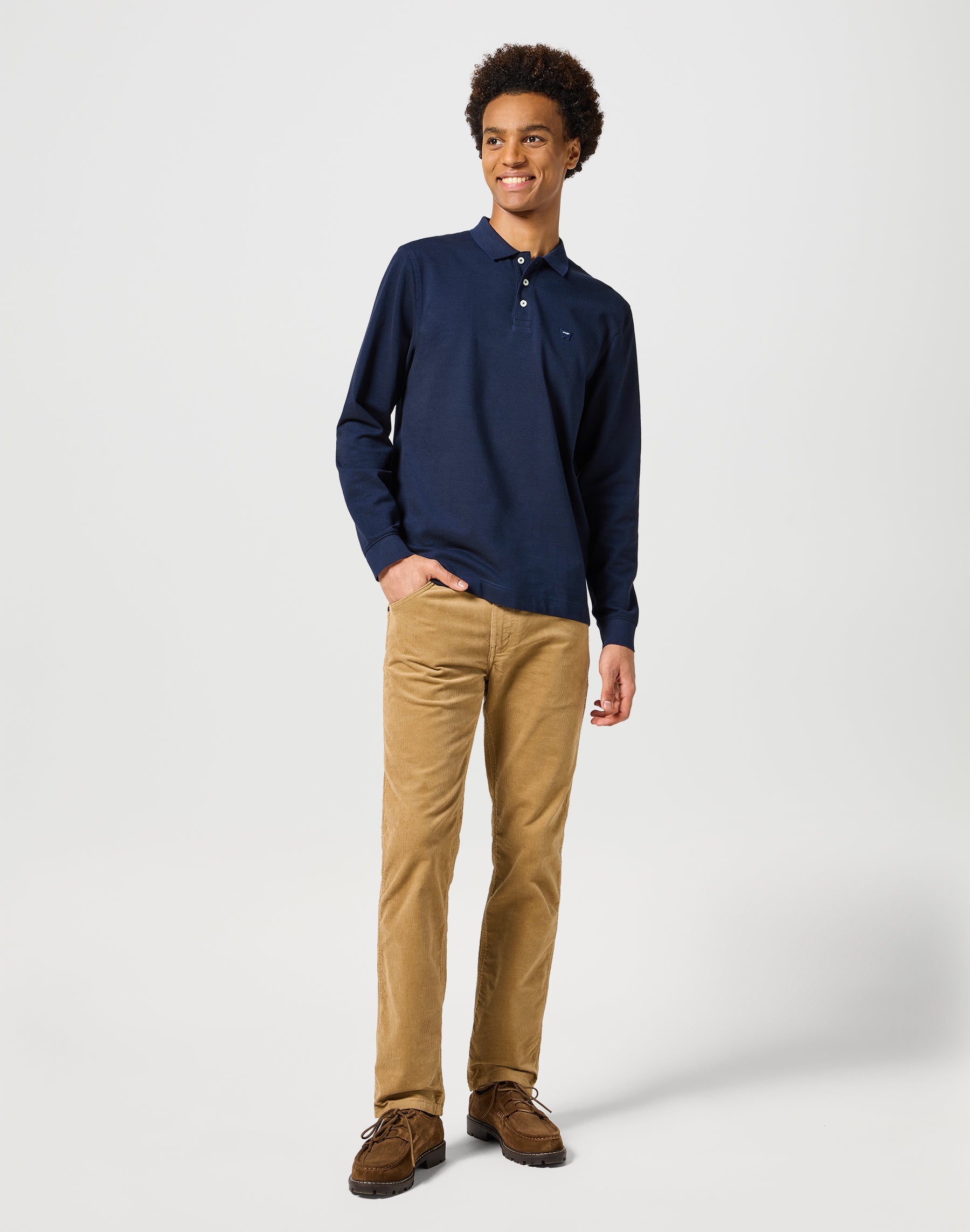 Longsleeves Refined Polo in Navy Polos Wrangler   