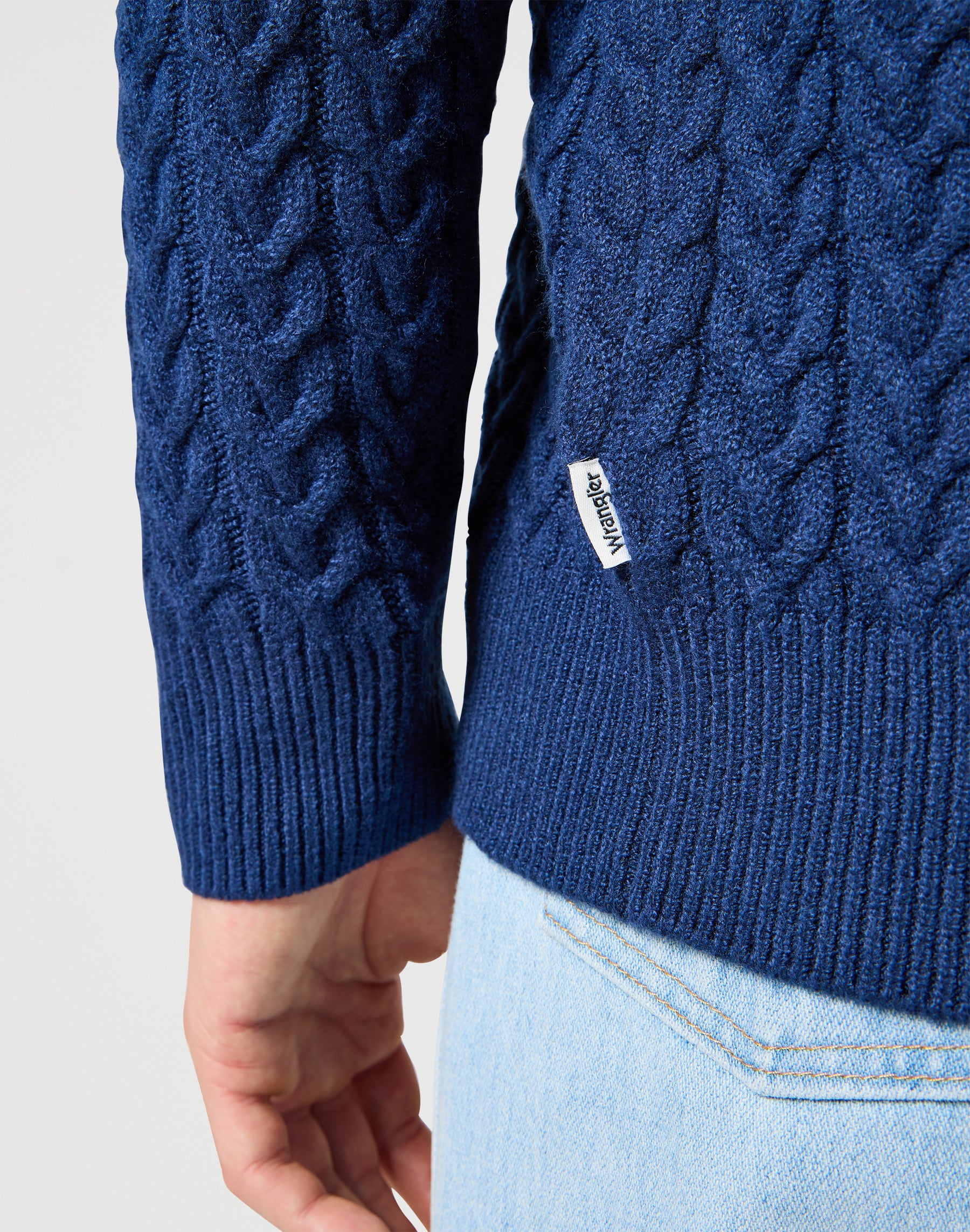 Half Zip Knit in Navy Sweater Wrangler   