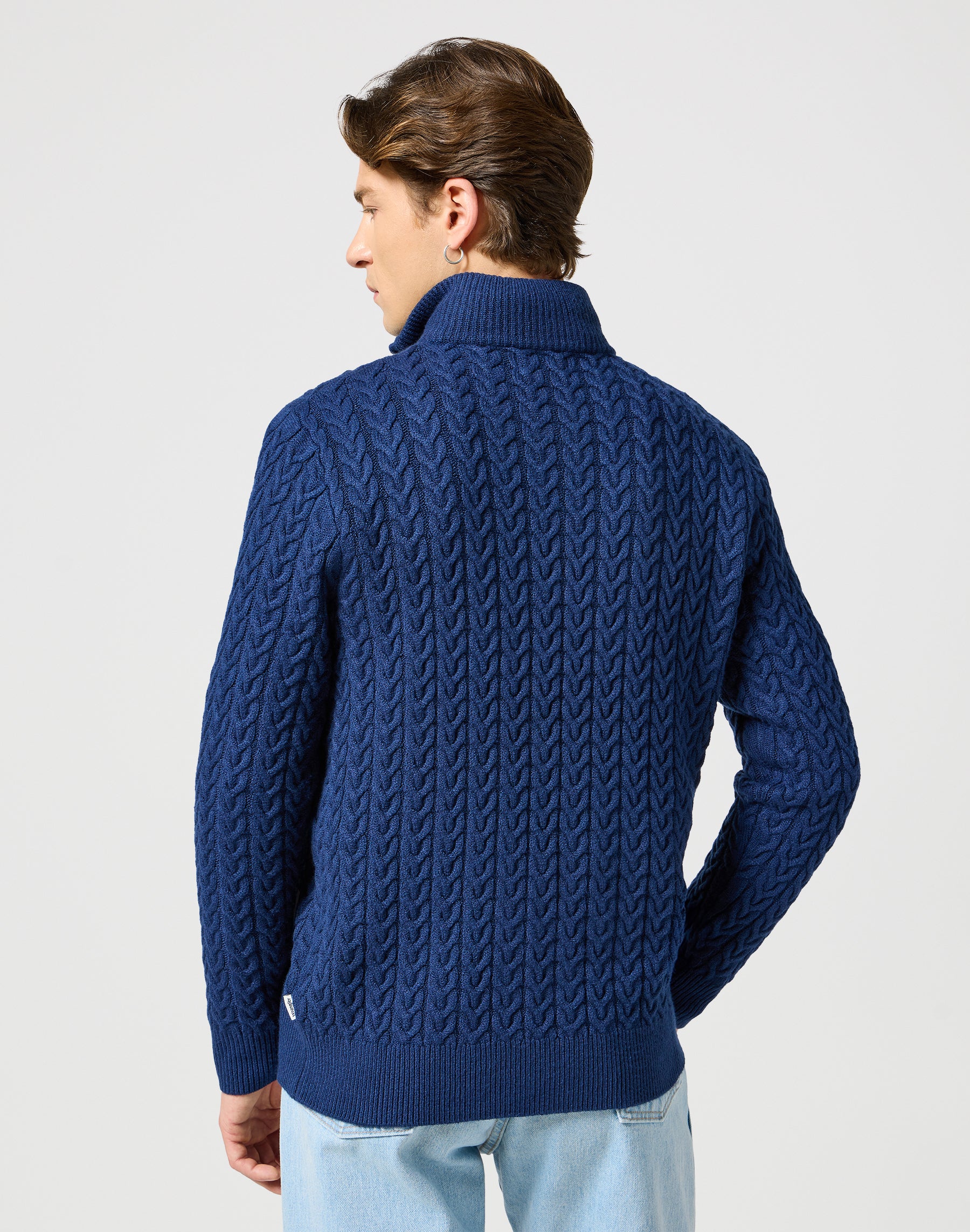 Half Zip Knit in Navy Sweater Wrangler   