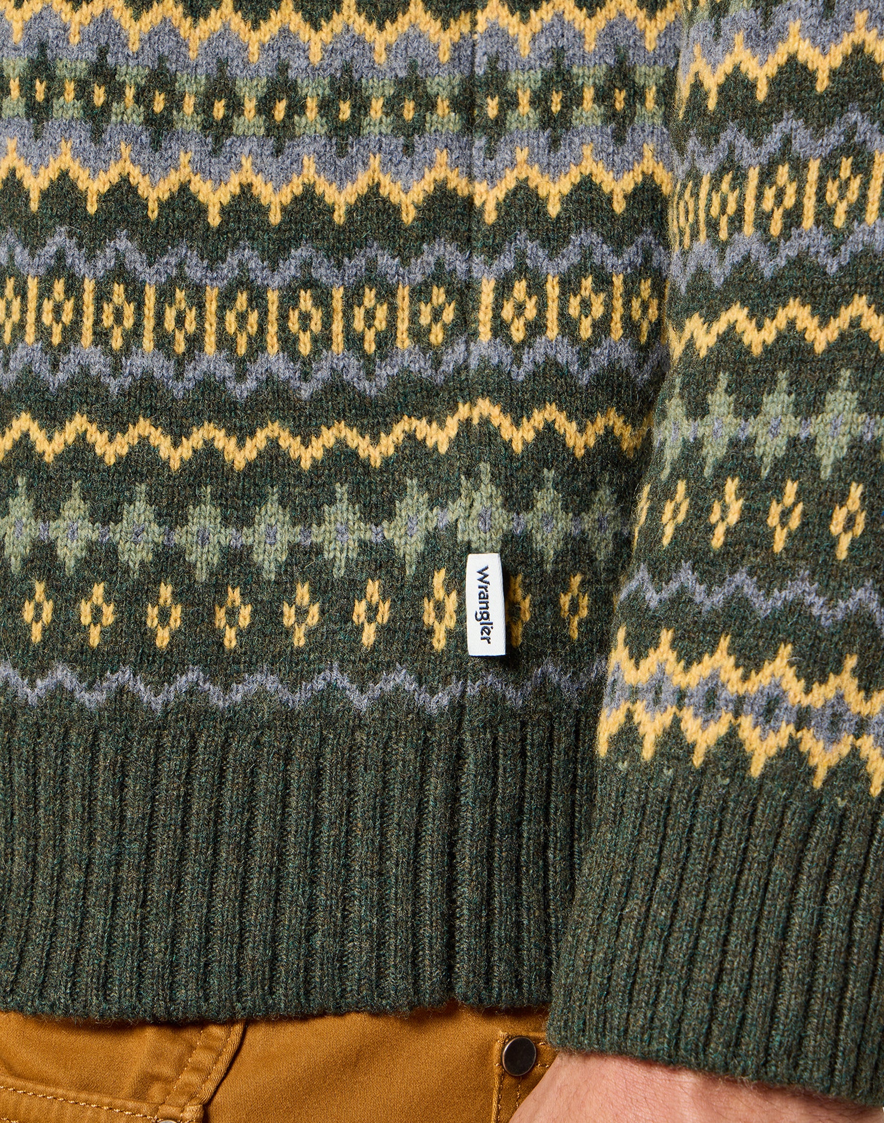 Fairisle Sweater in Verdant Green Sweater Wrangler   