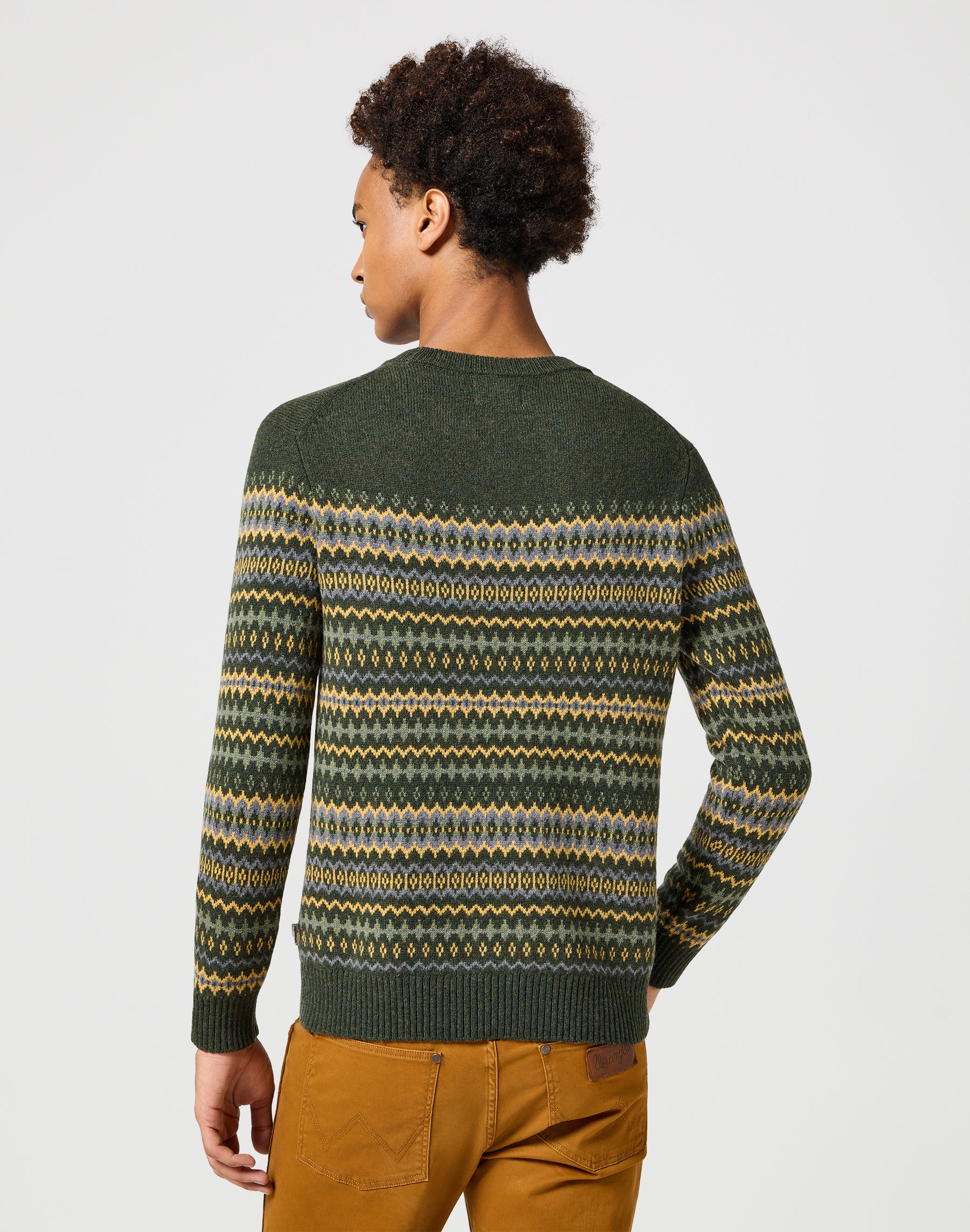 Fairisle Sweater in Verdant Green Sweater Wrangler   