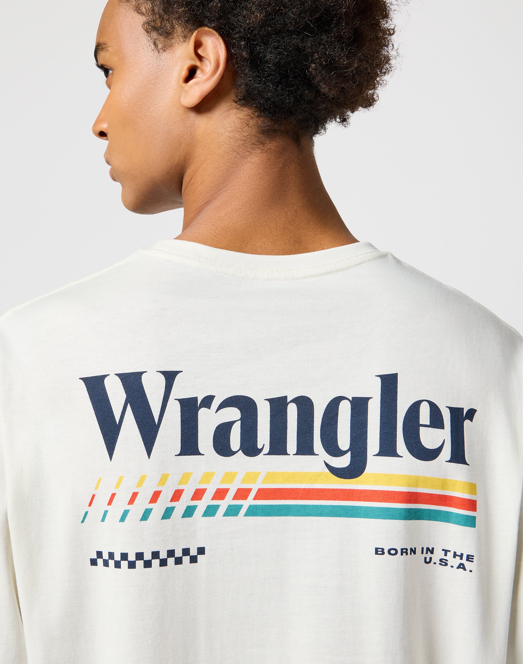 Longsleeves Graphic Tee in Vintage White T-Shirts Wrangler   