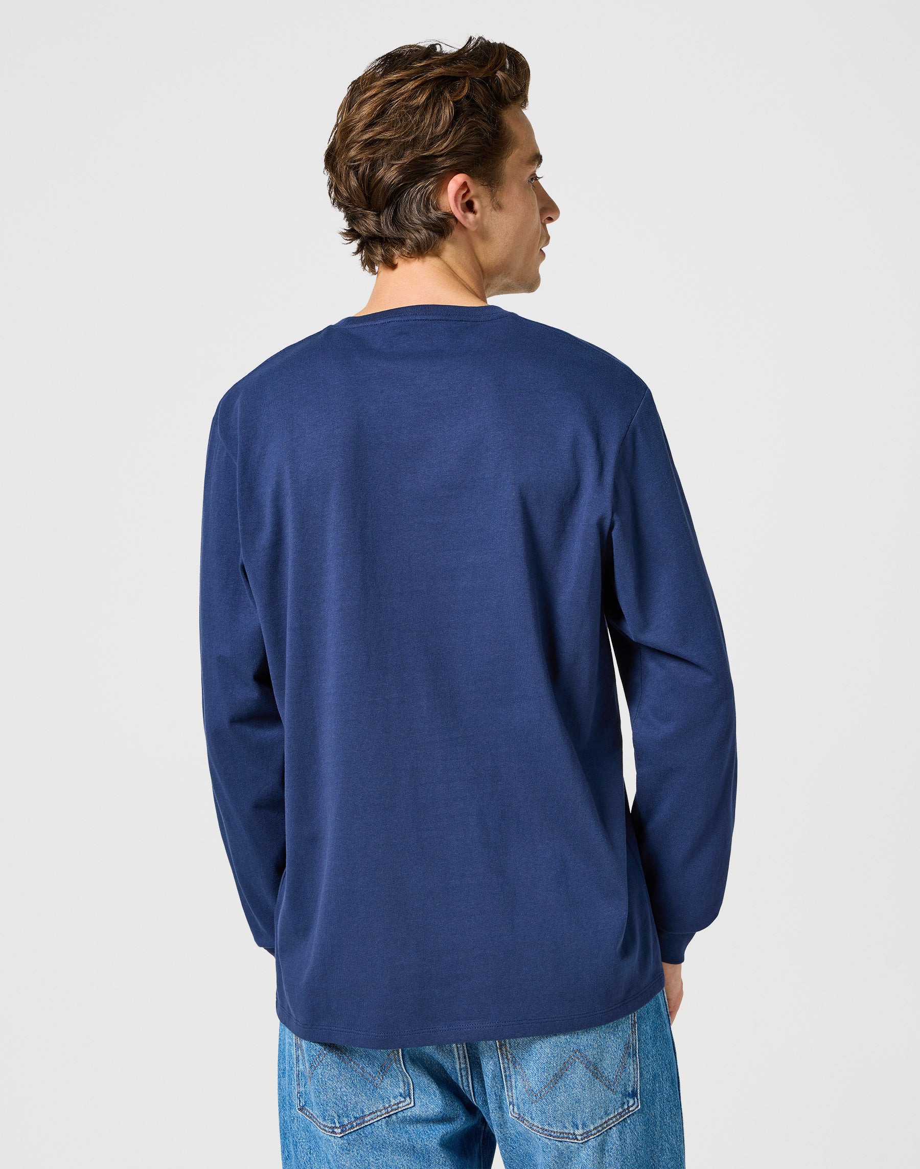 Longsleeves Sign Off Tee in Navy T-Shirts Wrangler   