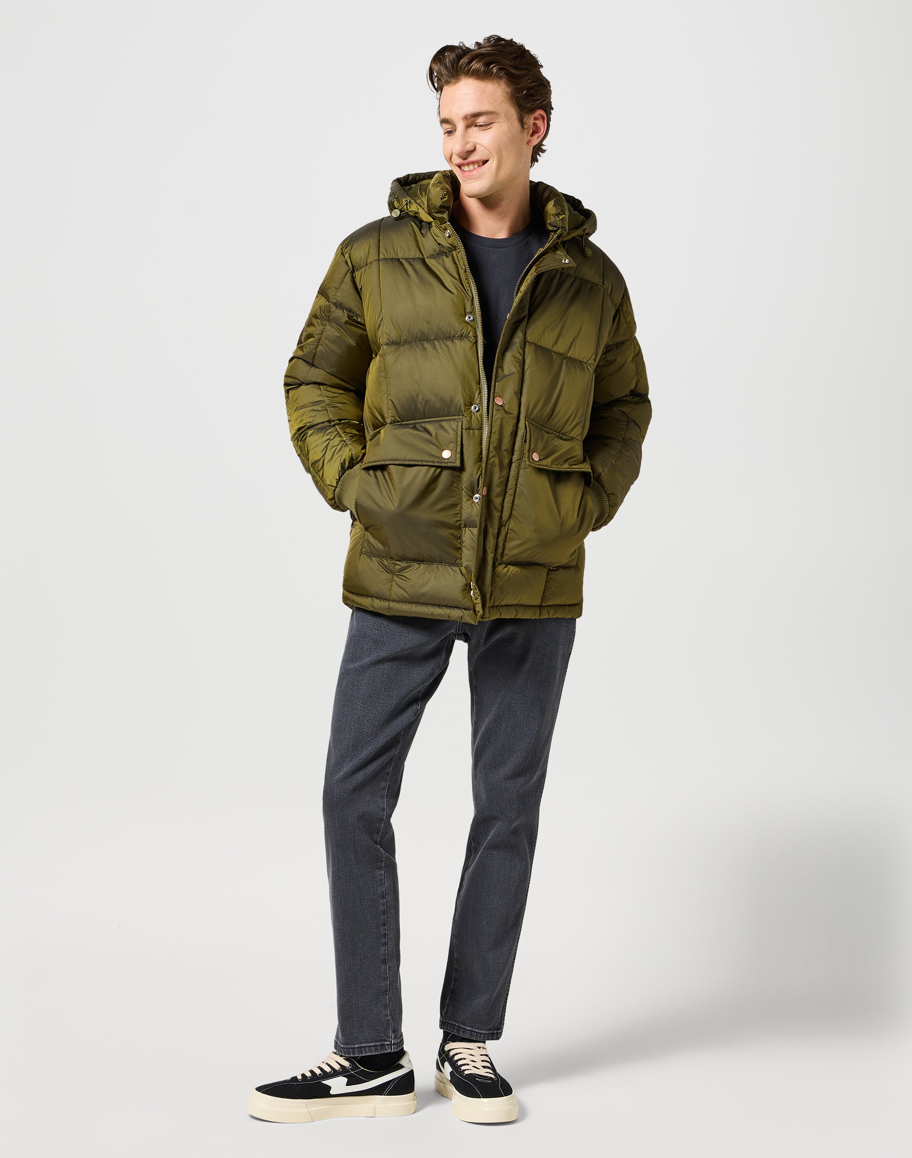 Parka Jacket in Ivy Green Jackets Wrangler   