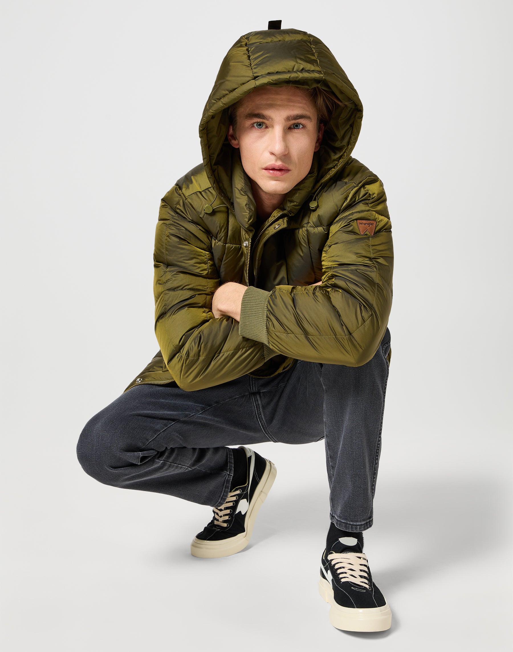 Parka Jacket in Ivy Green Jackets Wrangler   