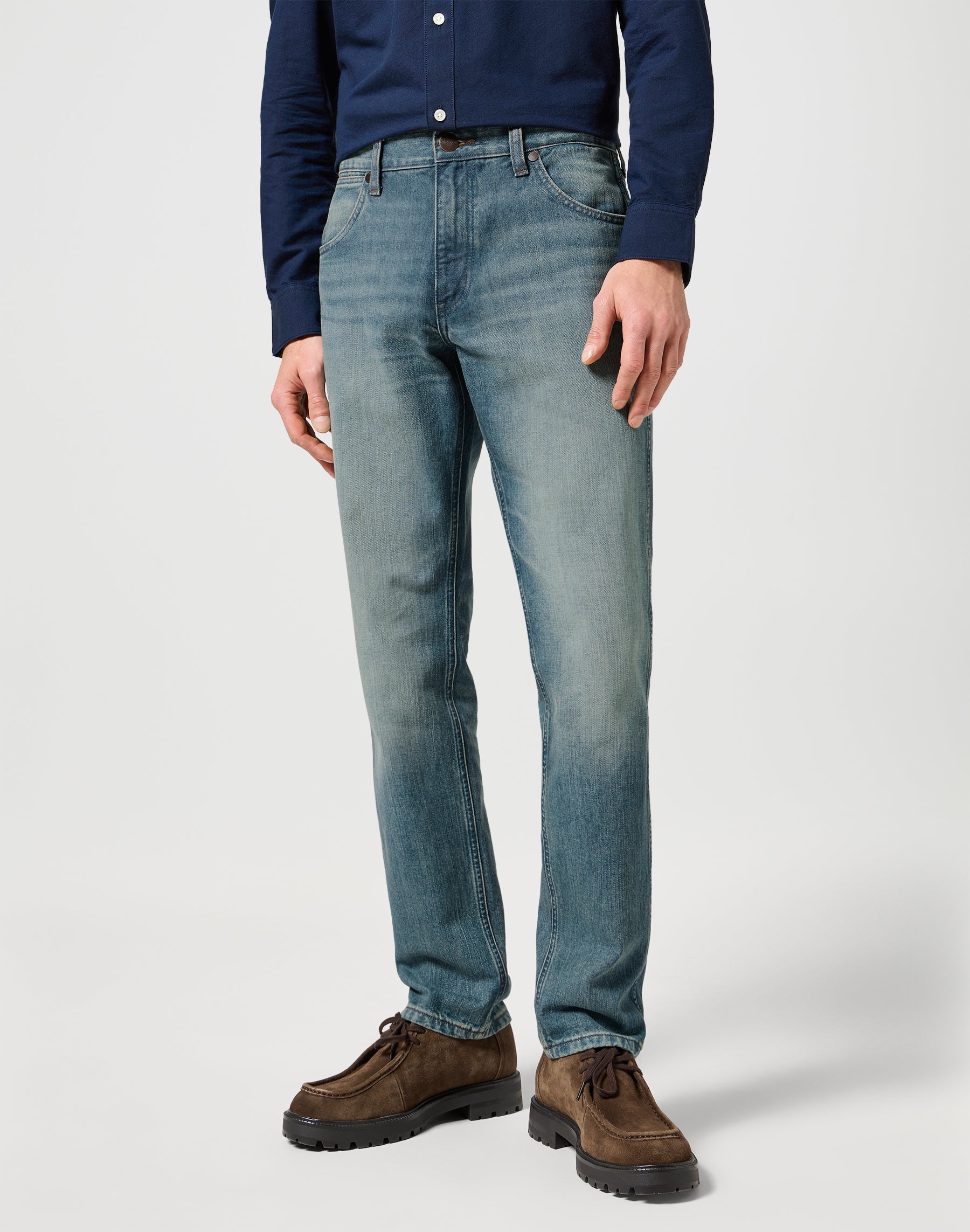 Greensboro in sage wash jeans Wrangler   