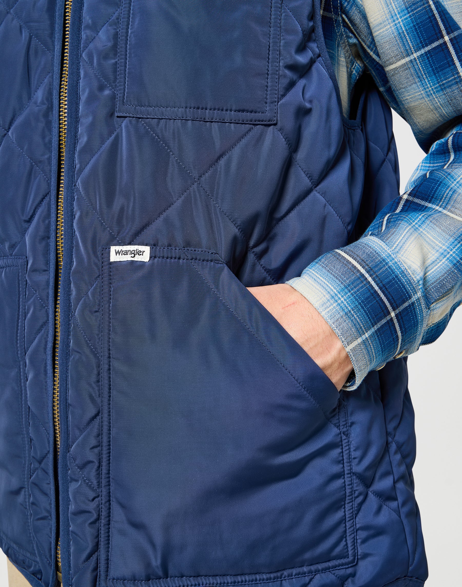 Elevated Vest in Navy Jackets Wrangler   