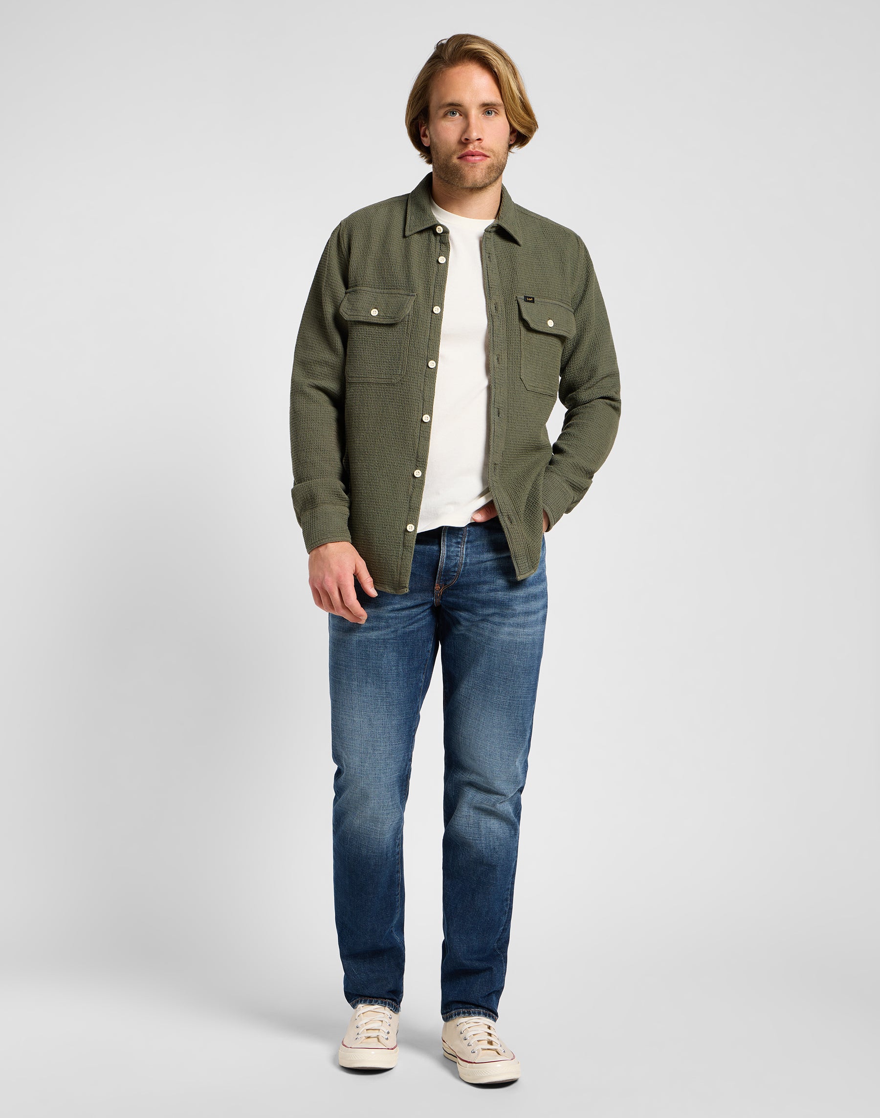 Utility Shirt in Mercantile Green Shirts Lee   