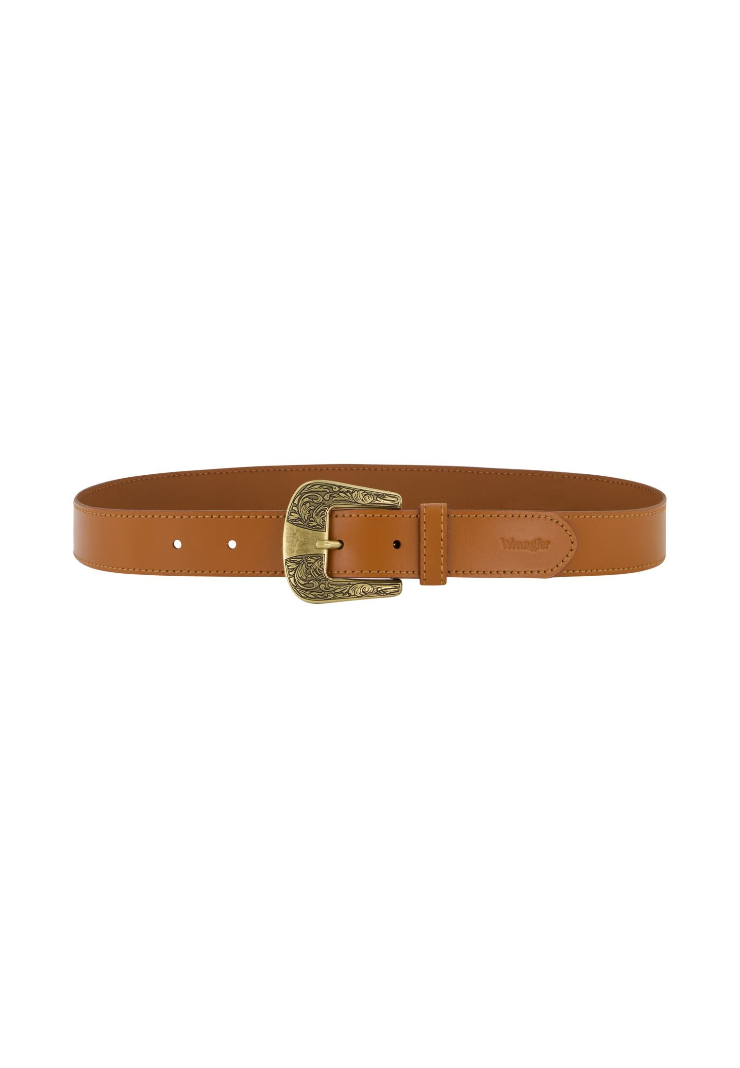 Big Buckle Belt in Cognac Wrangler belt   