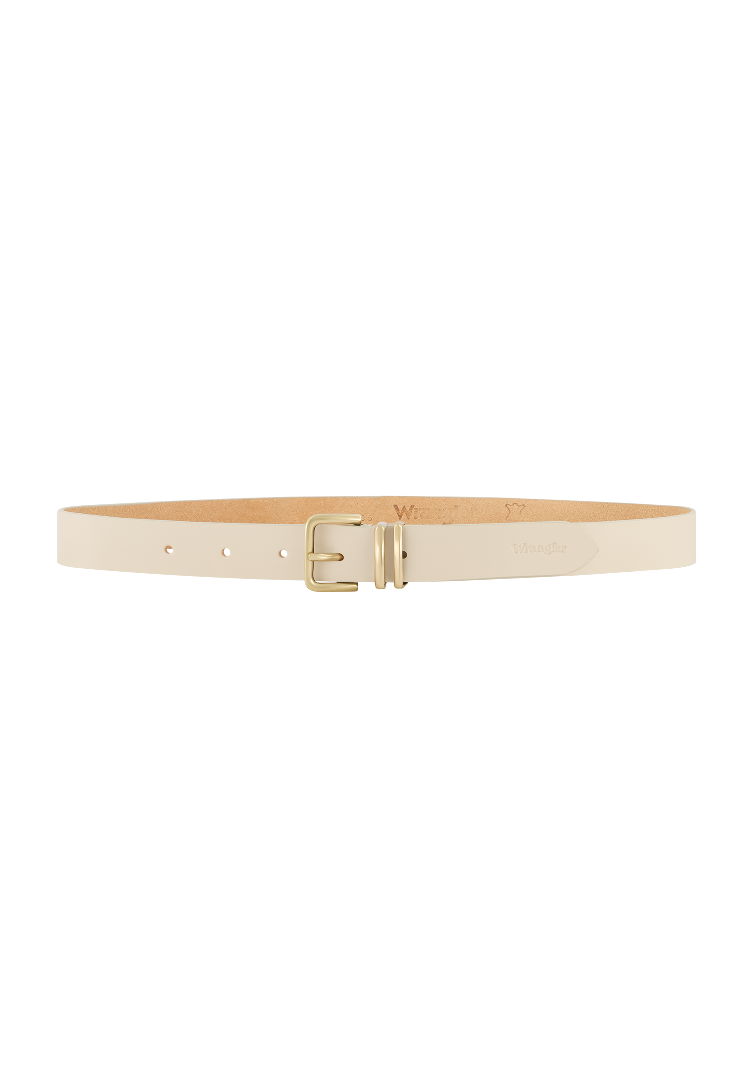 Double Up Belt in Cream Belt Wrangler   