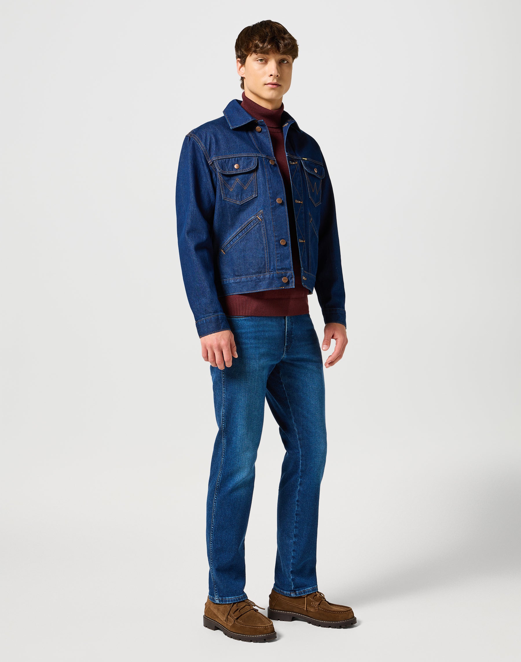 Texas Slim in Dark Trails Jeans Wrangler   