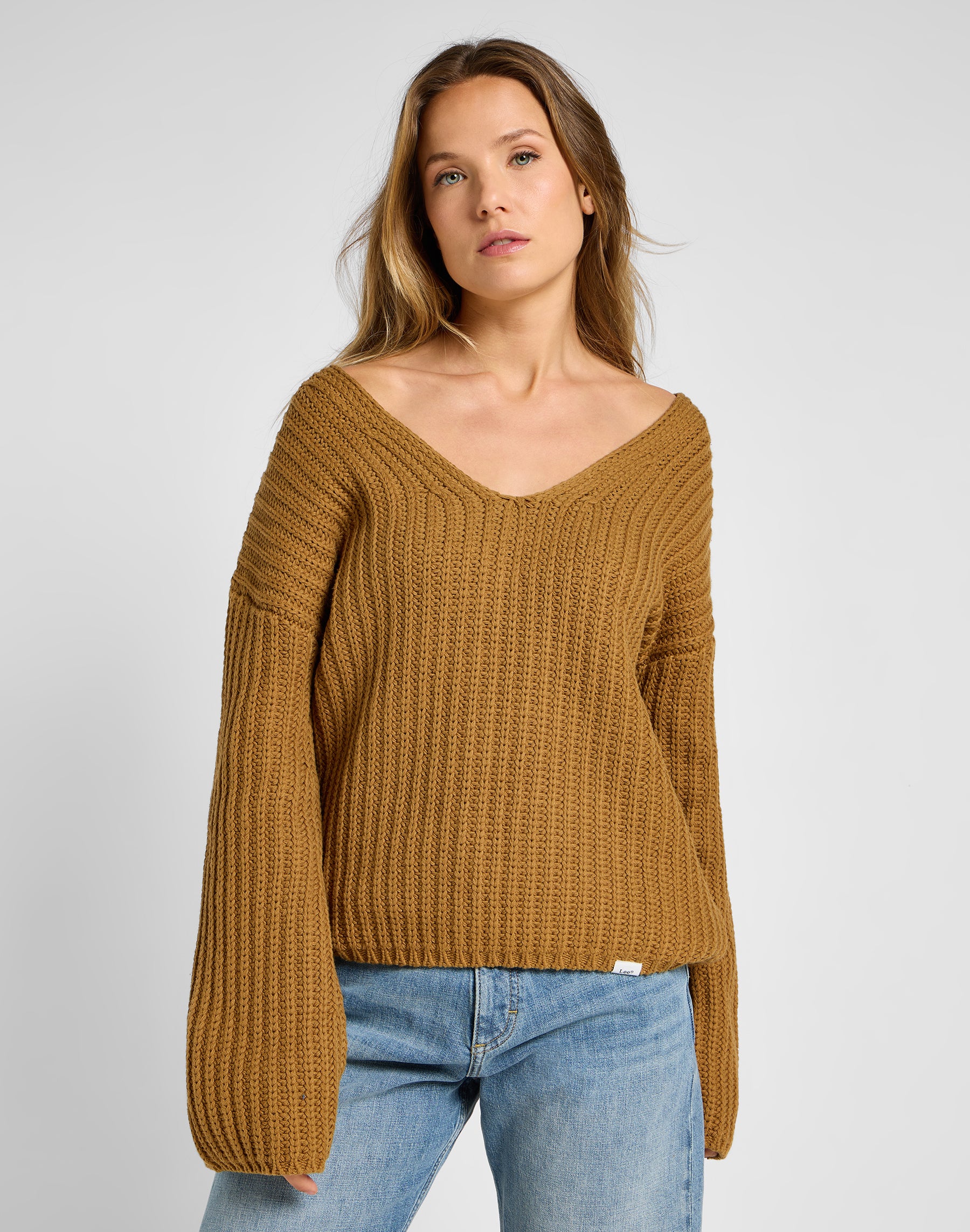 Kimono Sleeve Knit in Glazed Ginger Sweater Lee   