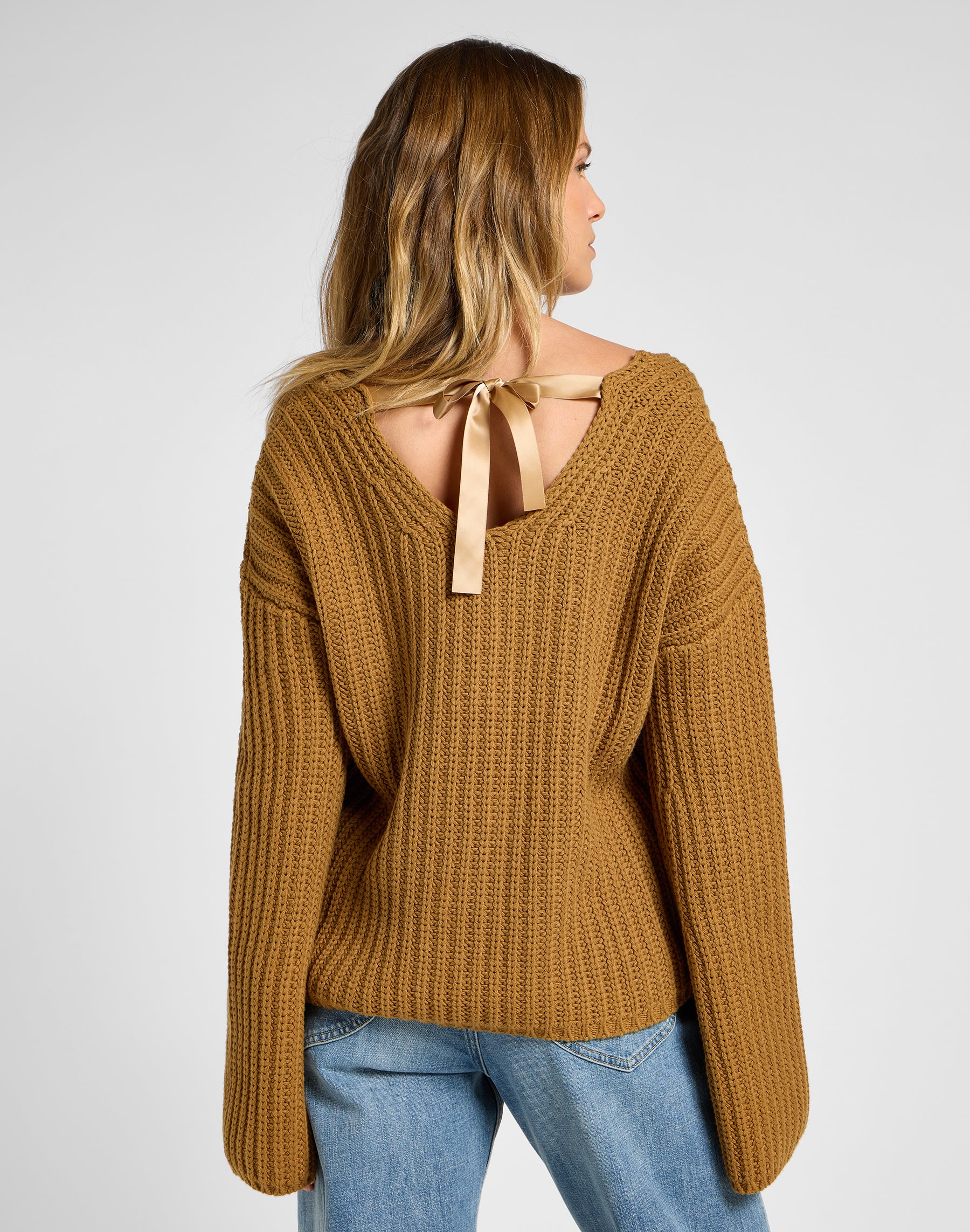 Kimono Sleeve Knit in Glazed Ginger Sweater Lee   