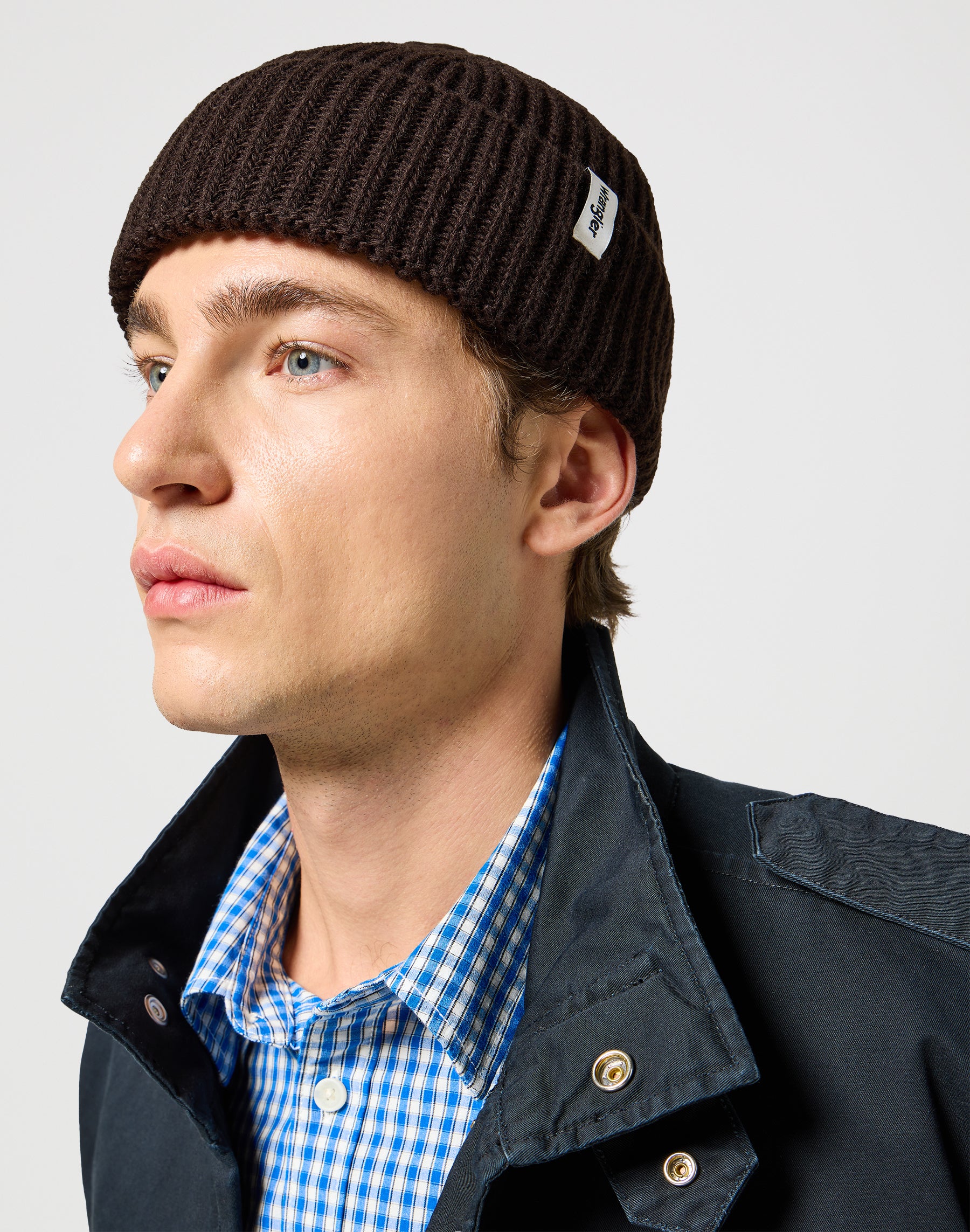 Sign Off Beanie in Mole caps Wrangler   