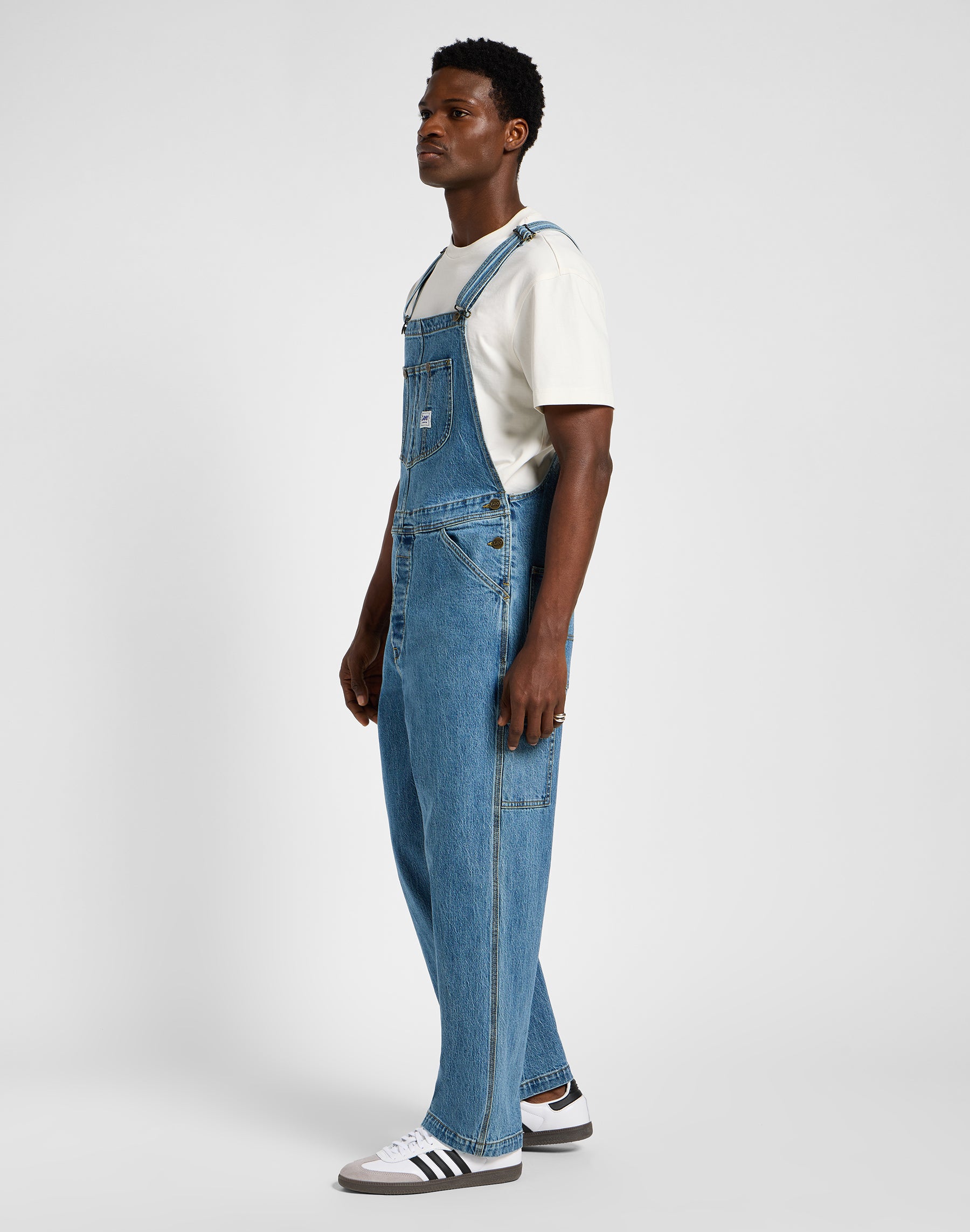 Lee Bib in Mid Wash Overall Lee