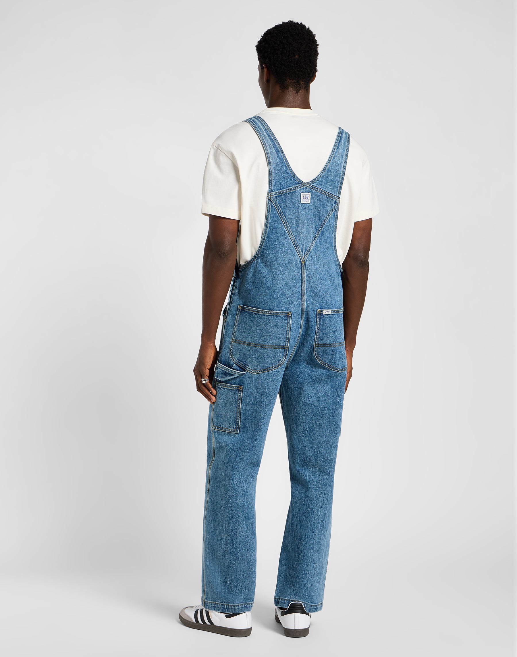 Lee Bib in Mid Wash Overall Lee