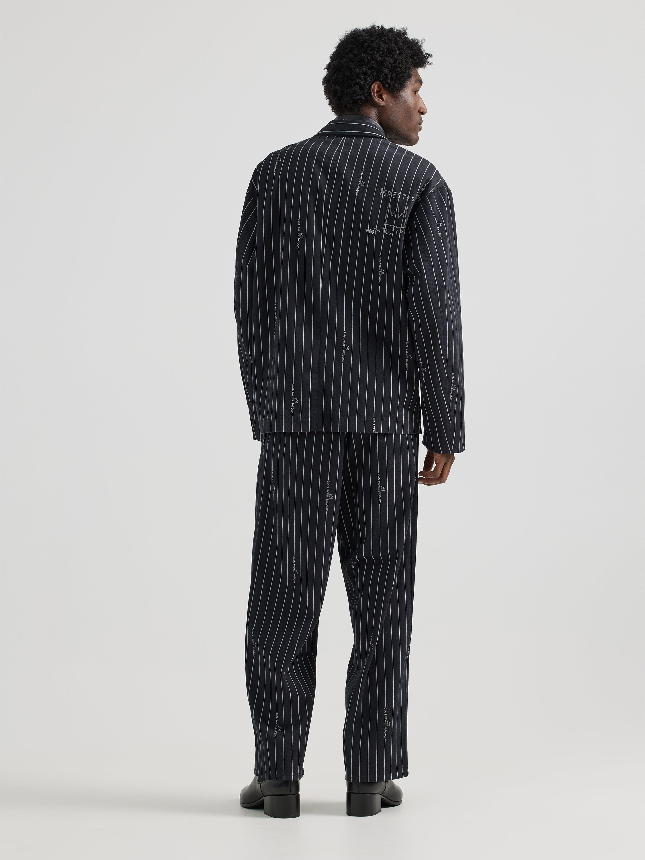 JMB Striped Pant in Black Pants Lee   