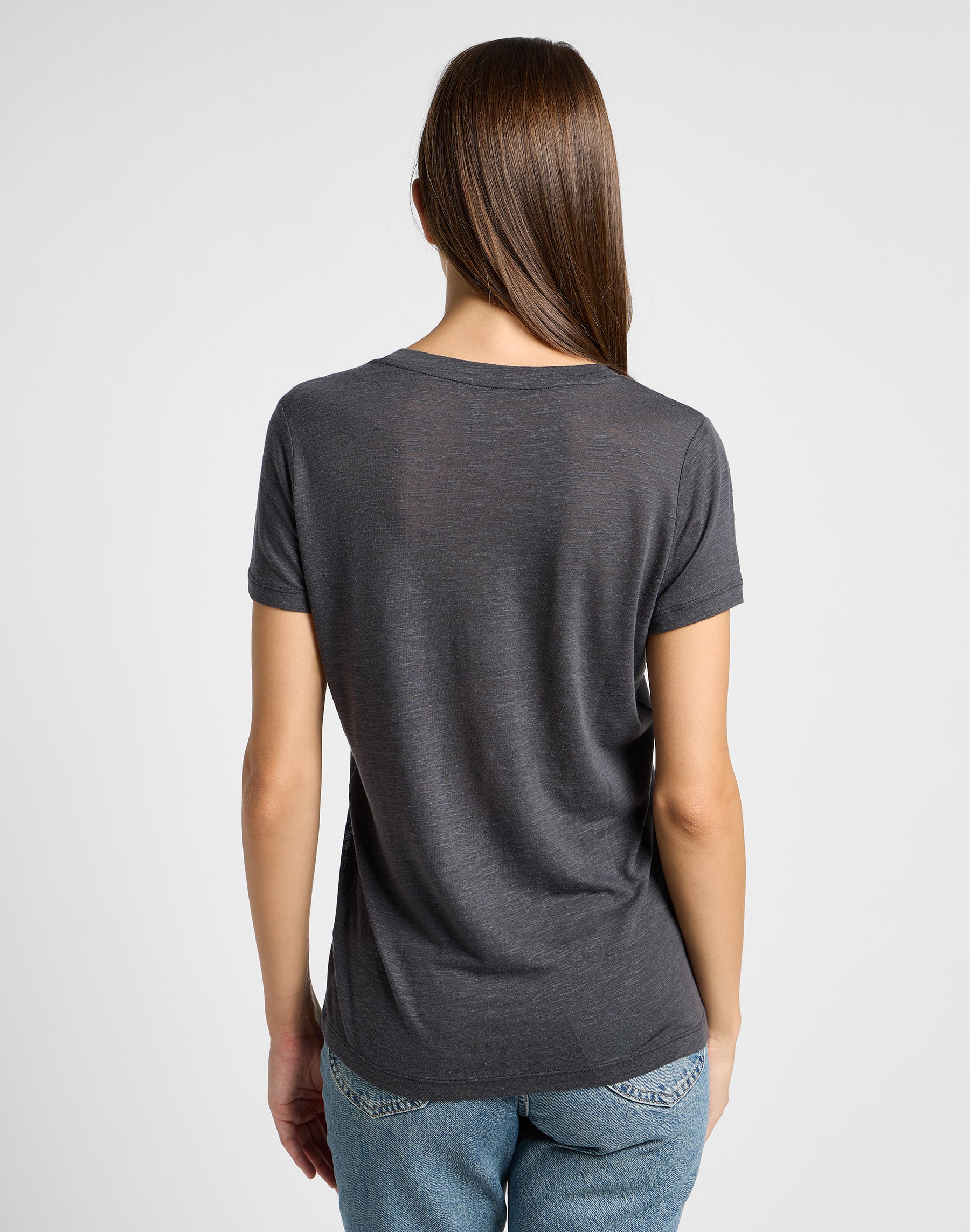 V Neck Tee in Black T-Shirts Lee