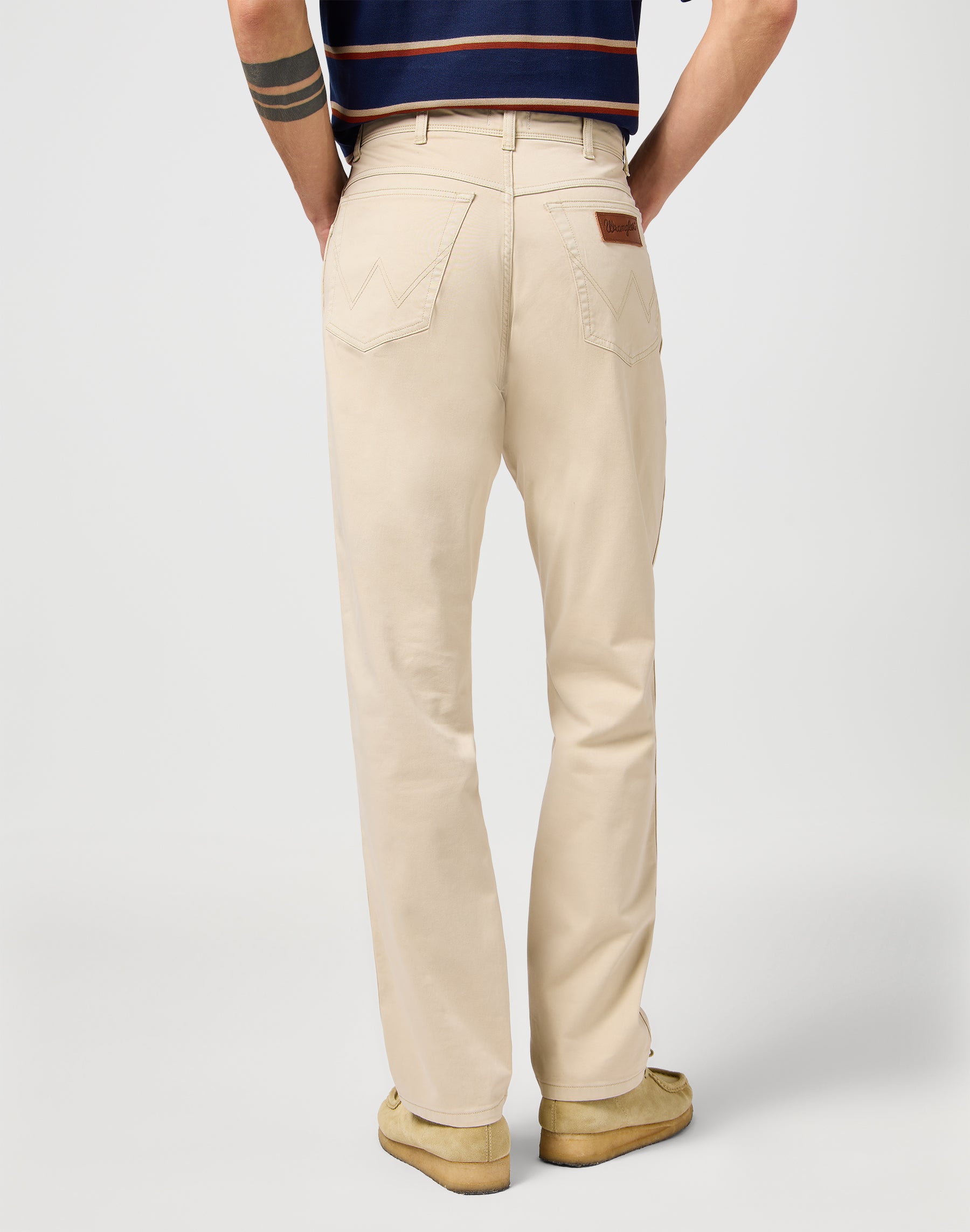 Texas Slim in Pelican pants Wrangler