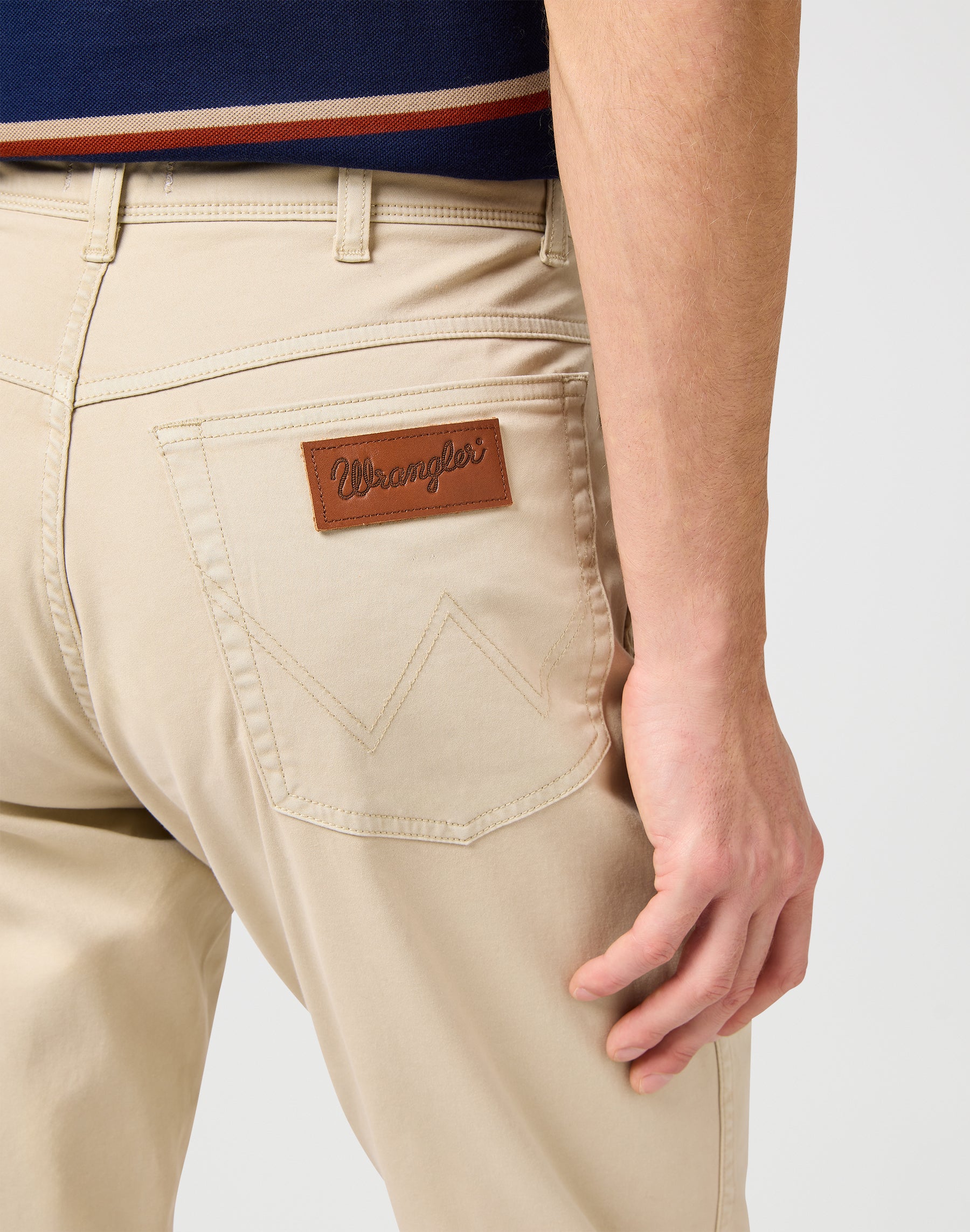 Texas Slim in Pelican pants Wrangler