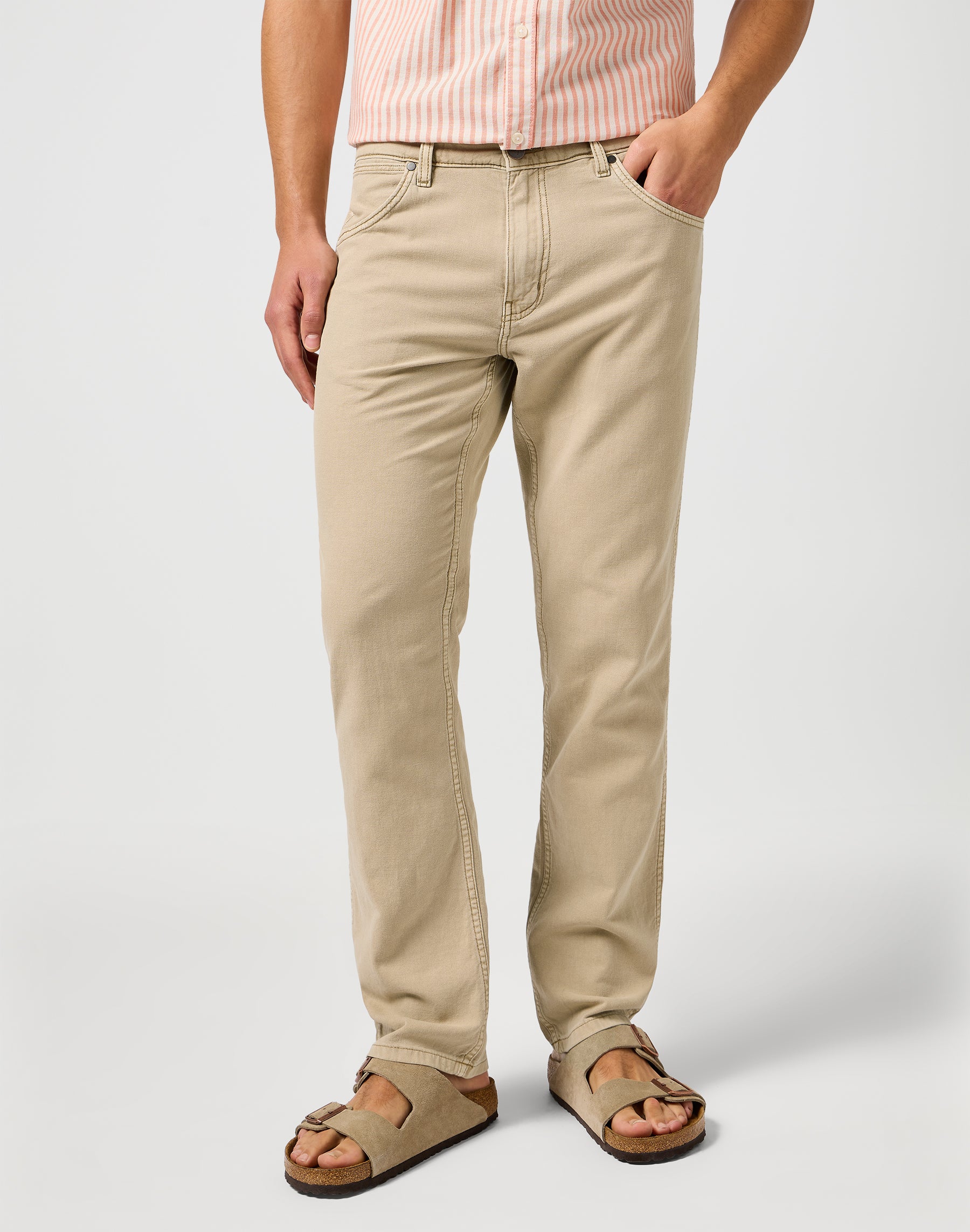 Greensboro in Timberwolf pants Wrangler