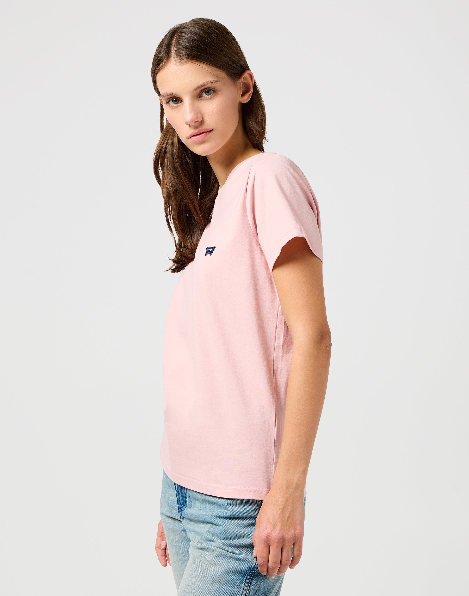 Regular Tee in Silver Pink T-Shirts Wrangler