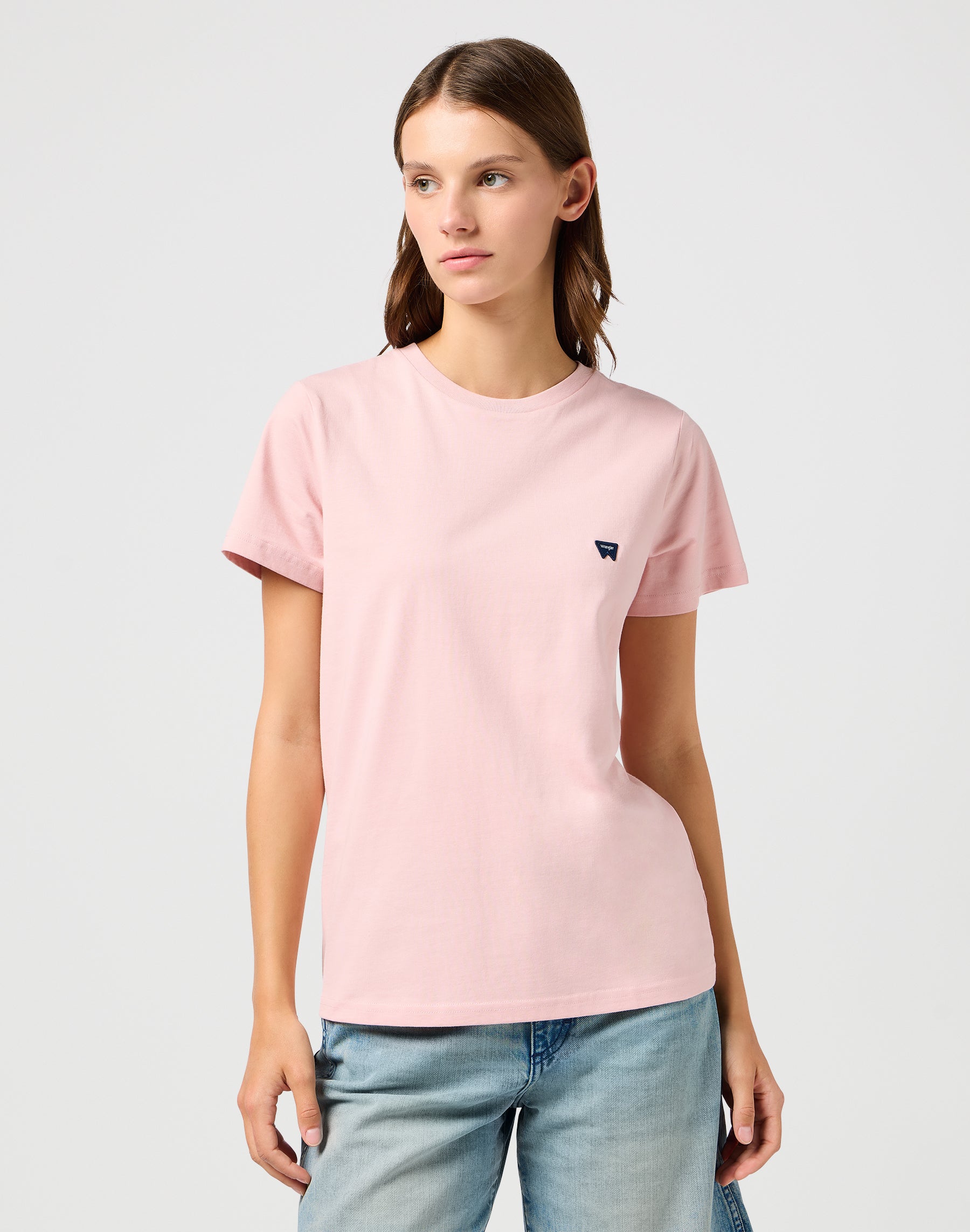 Regular Tee in Silver Pink T-Shirts Wrangler