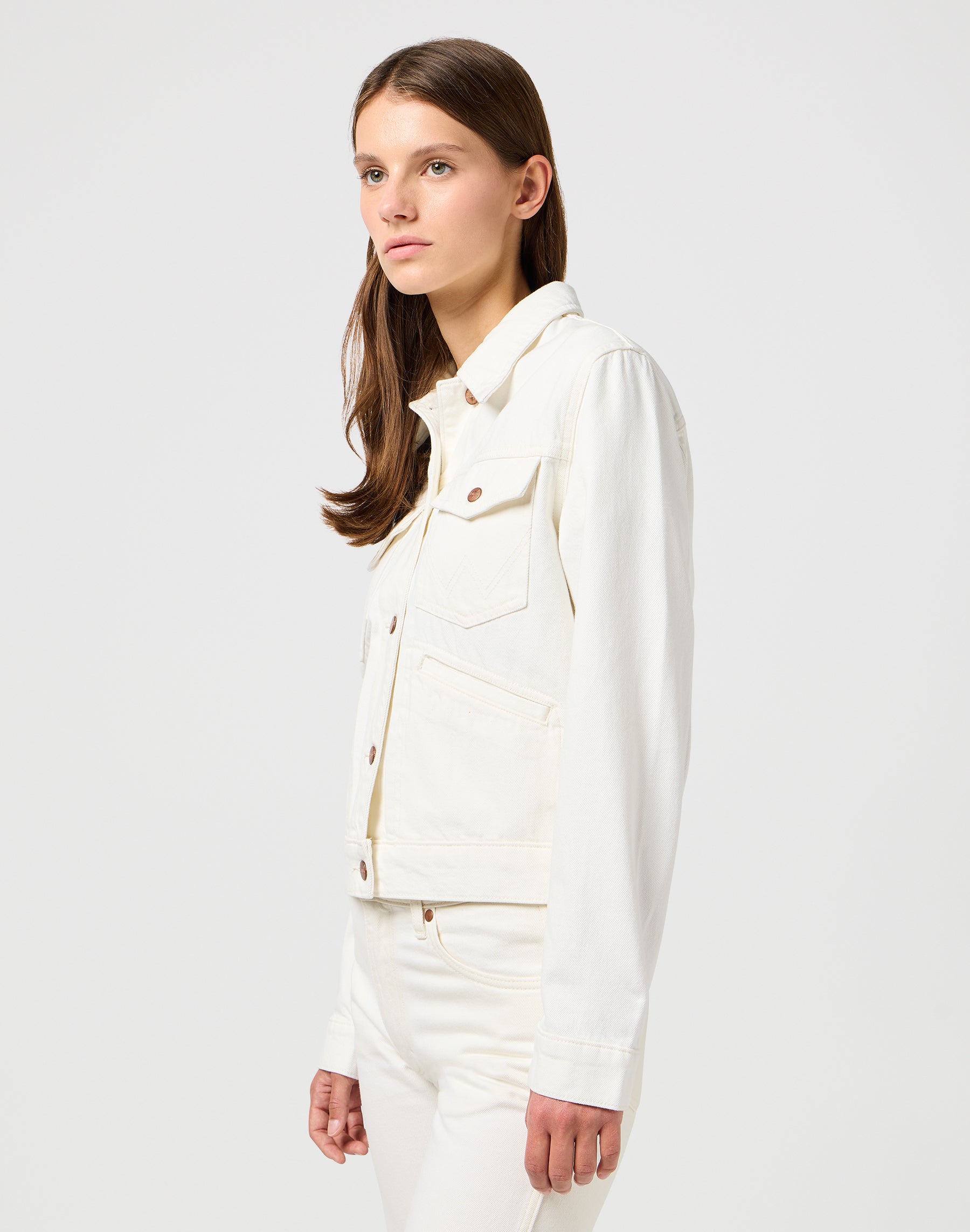 Heritage Jacket in Worn White Jackets Wrangler